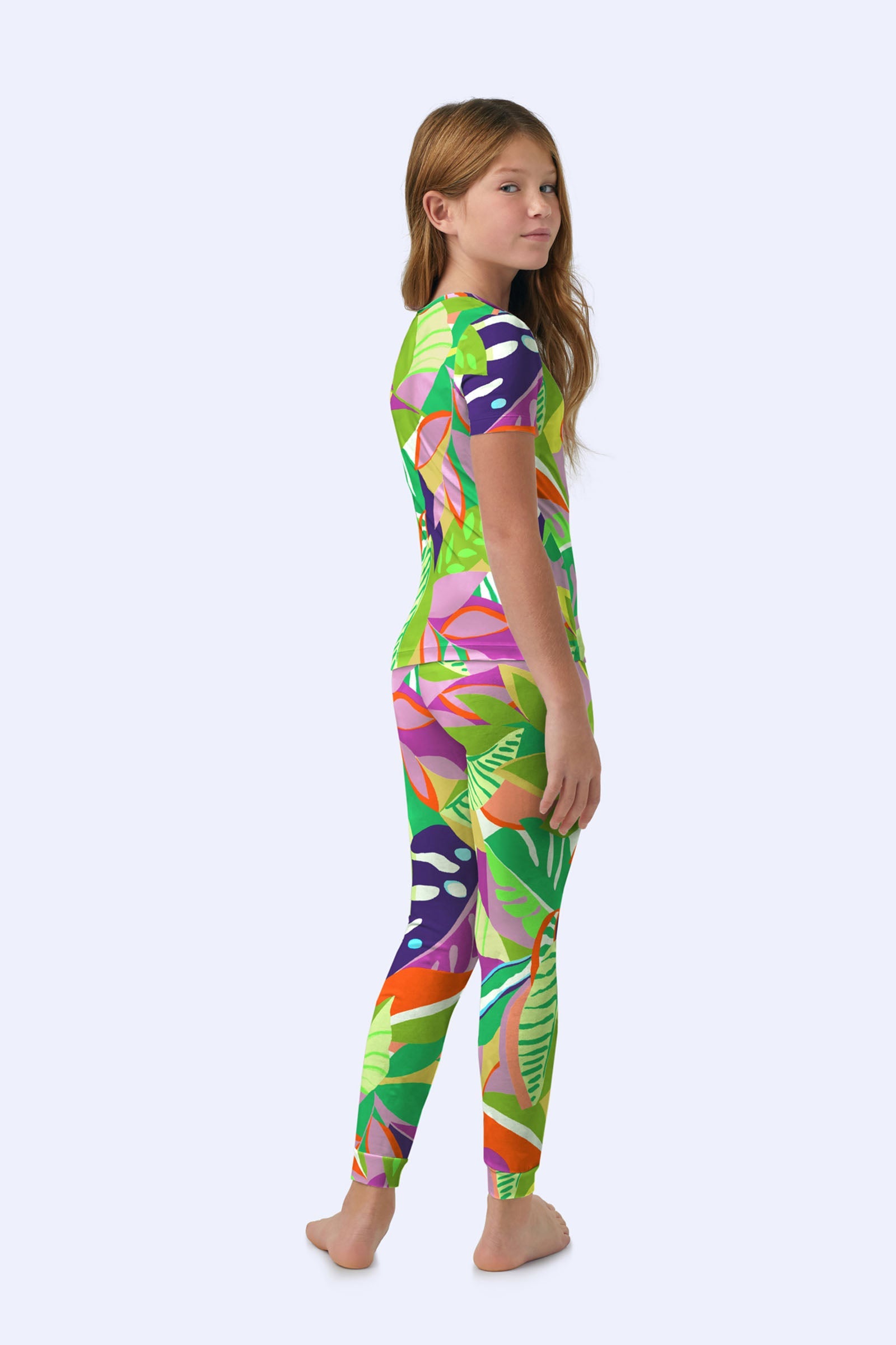 Kids PJ Set - Jungle Stretch Jersey