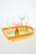 Cocktail Glass Set with Silicone Floret Mold