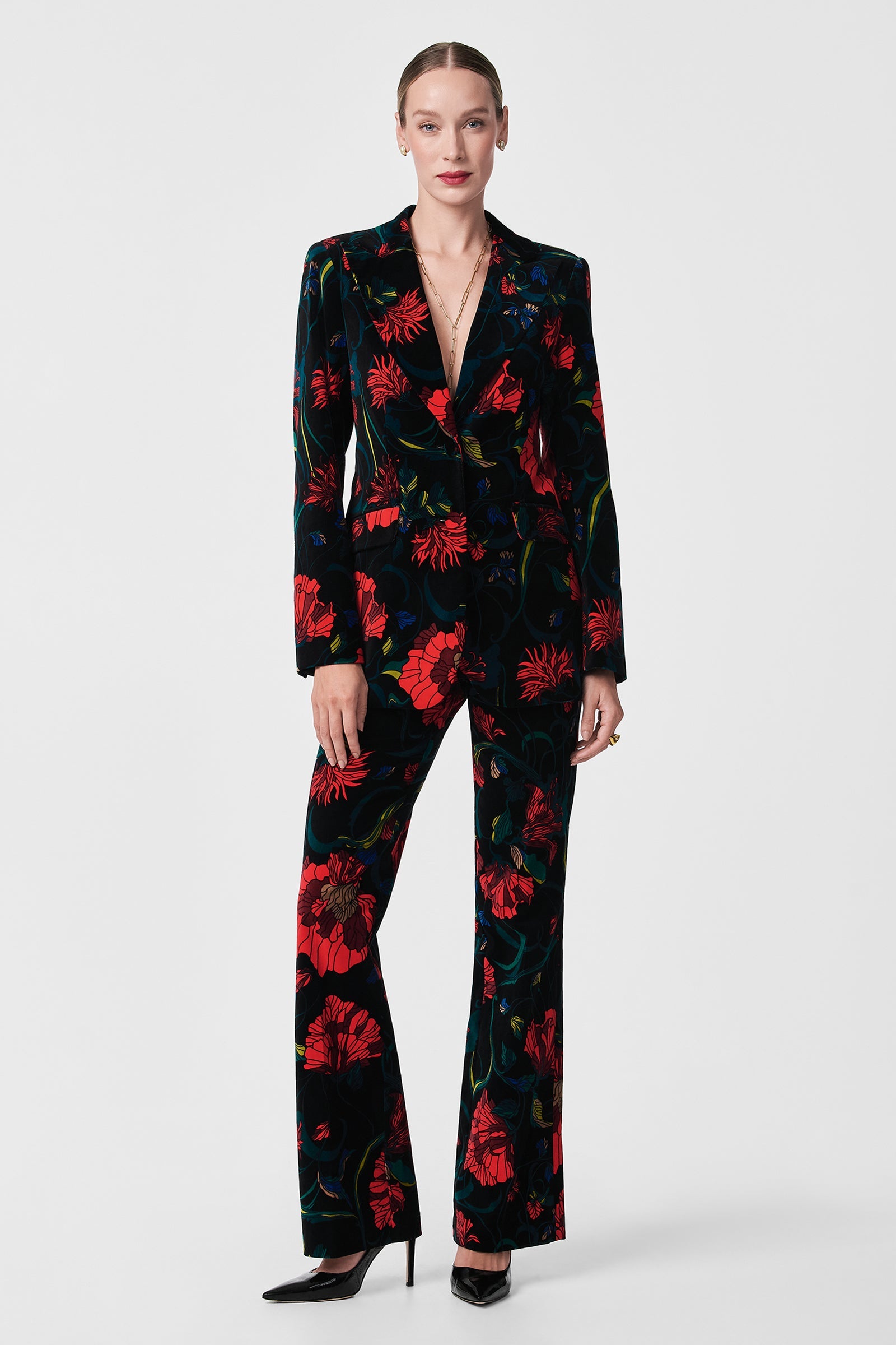Broadway Printed Velvet Jacket