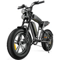 AKEZ 1000W Electric Bike for Adults, Retro Style, 28mph, 94 Miles Range, 20&prime;&prime;x4.0&prime;&prime; Fat Tires, Full Suspension, UL Certified