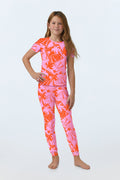 Pink Kids PJ Set - Tennis Stretch Jersey