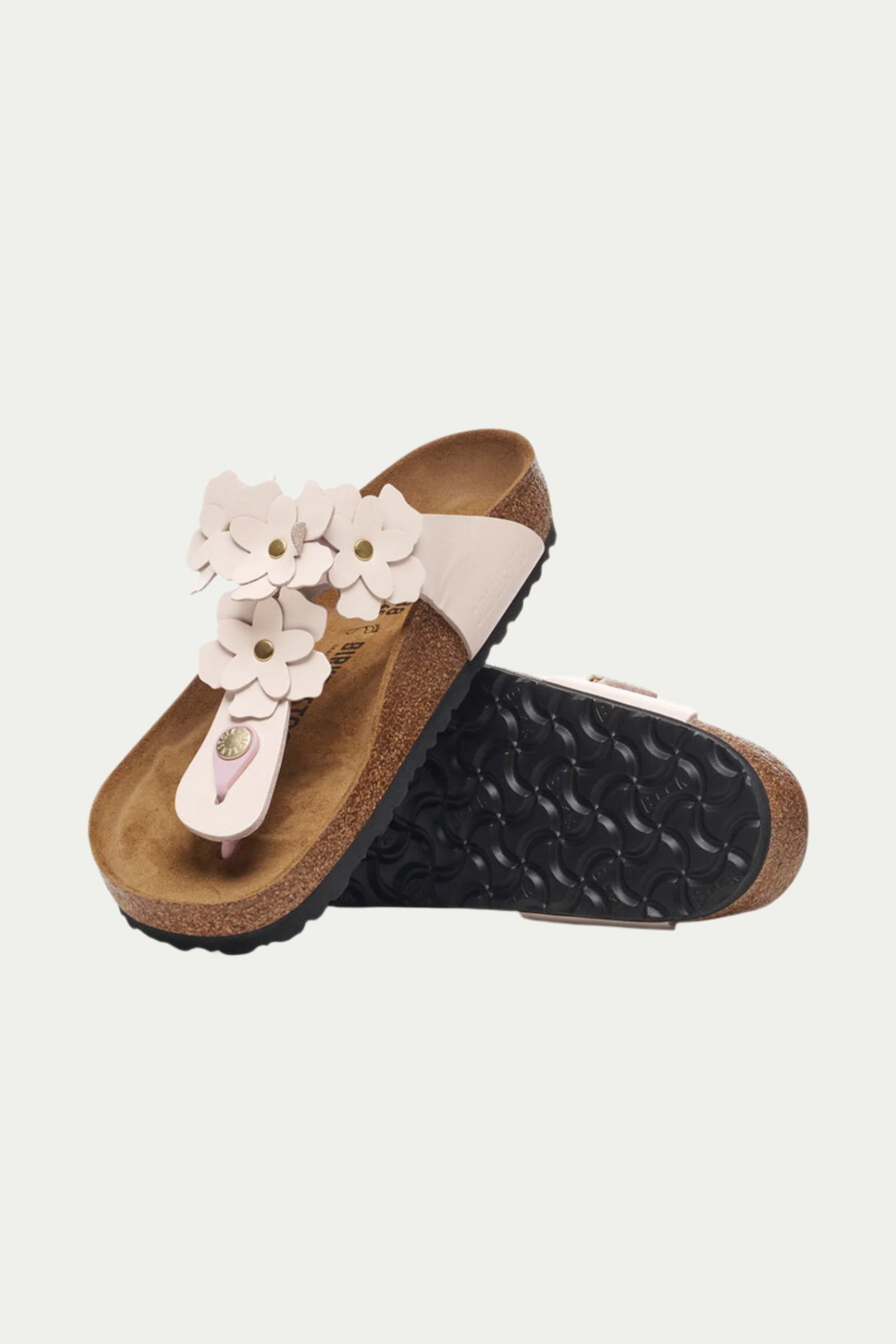 Women's Gizeh Flowers Leather Sandal - Rose