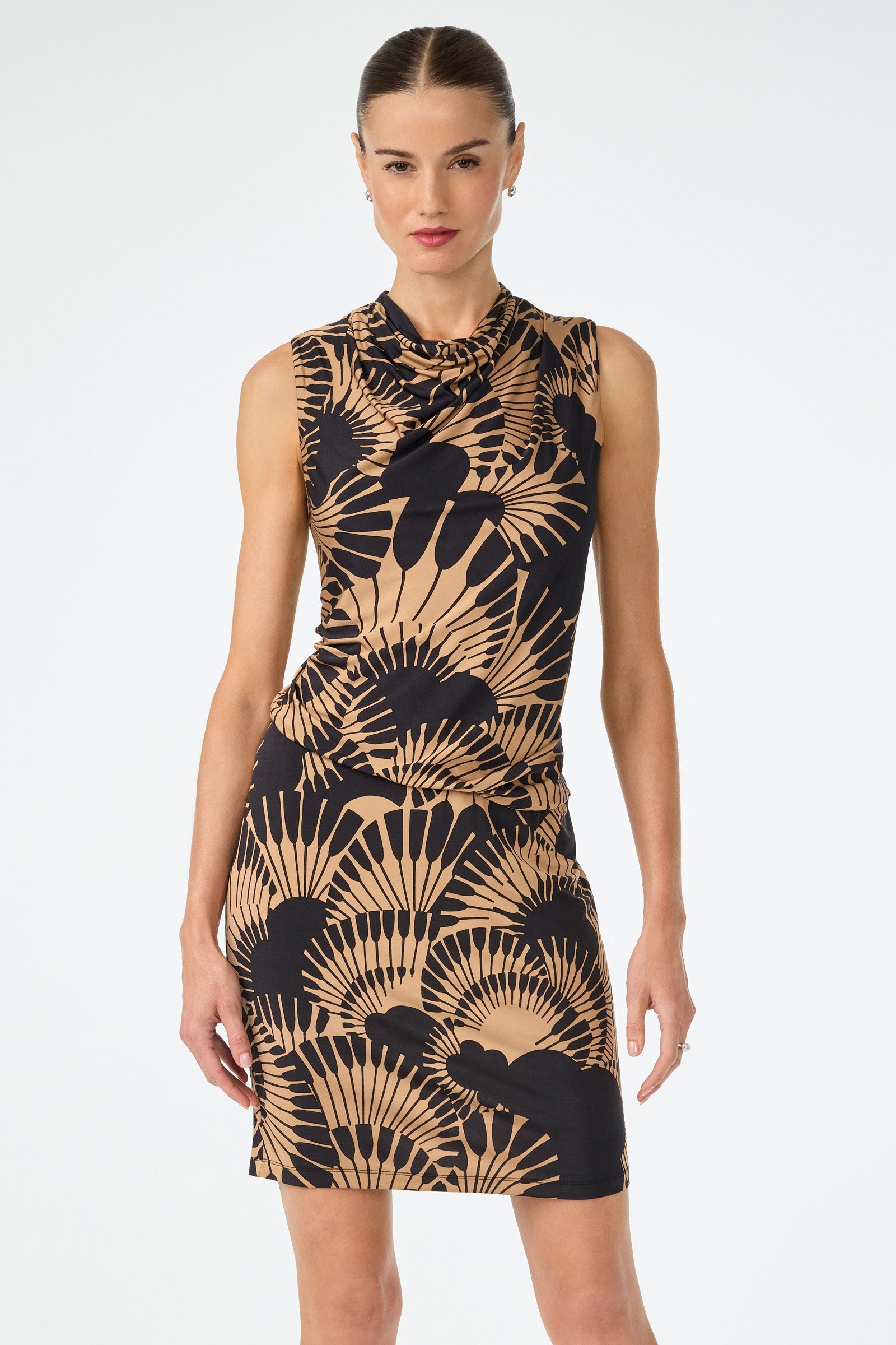 Lenaya Drape Dress - Juniper Jersey