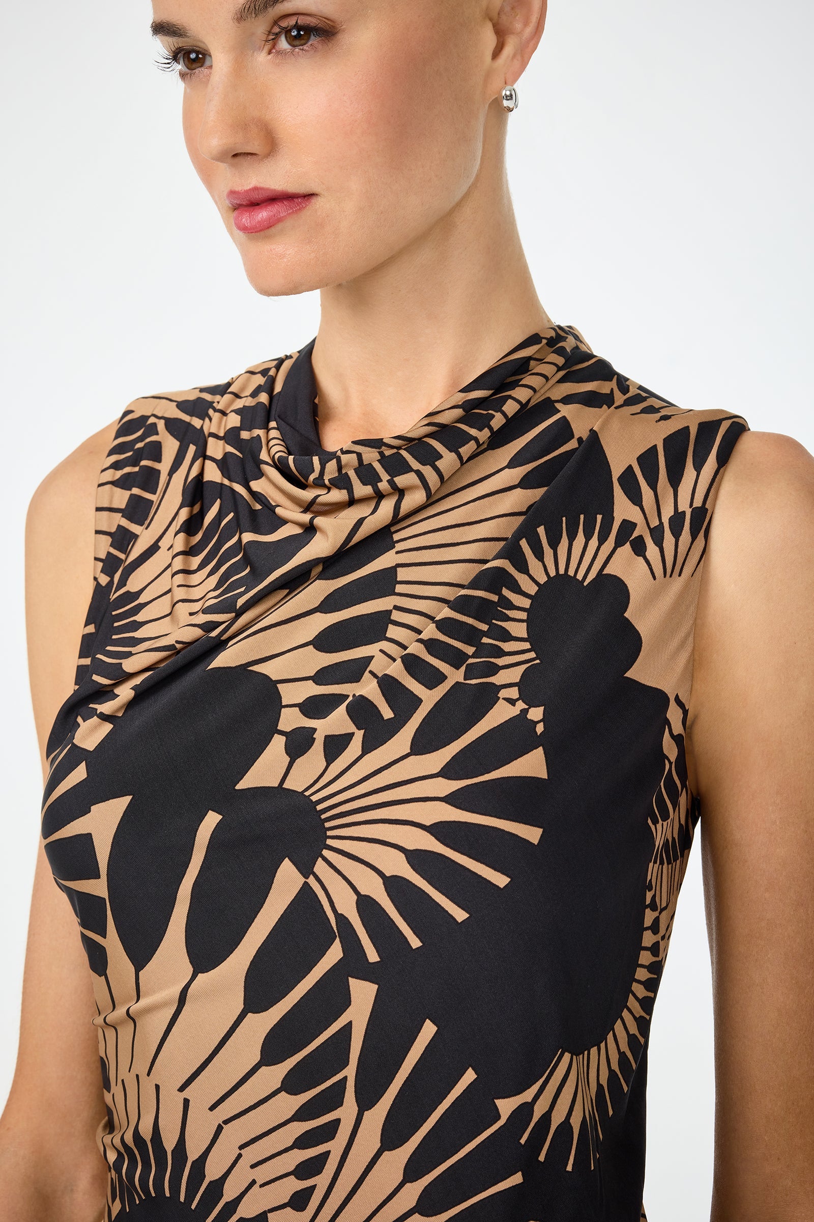 Lenaya Drape Dress - Juniper Jersey