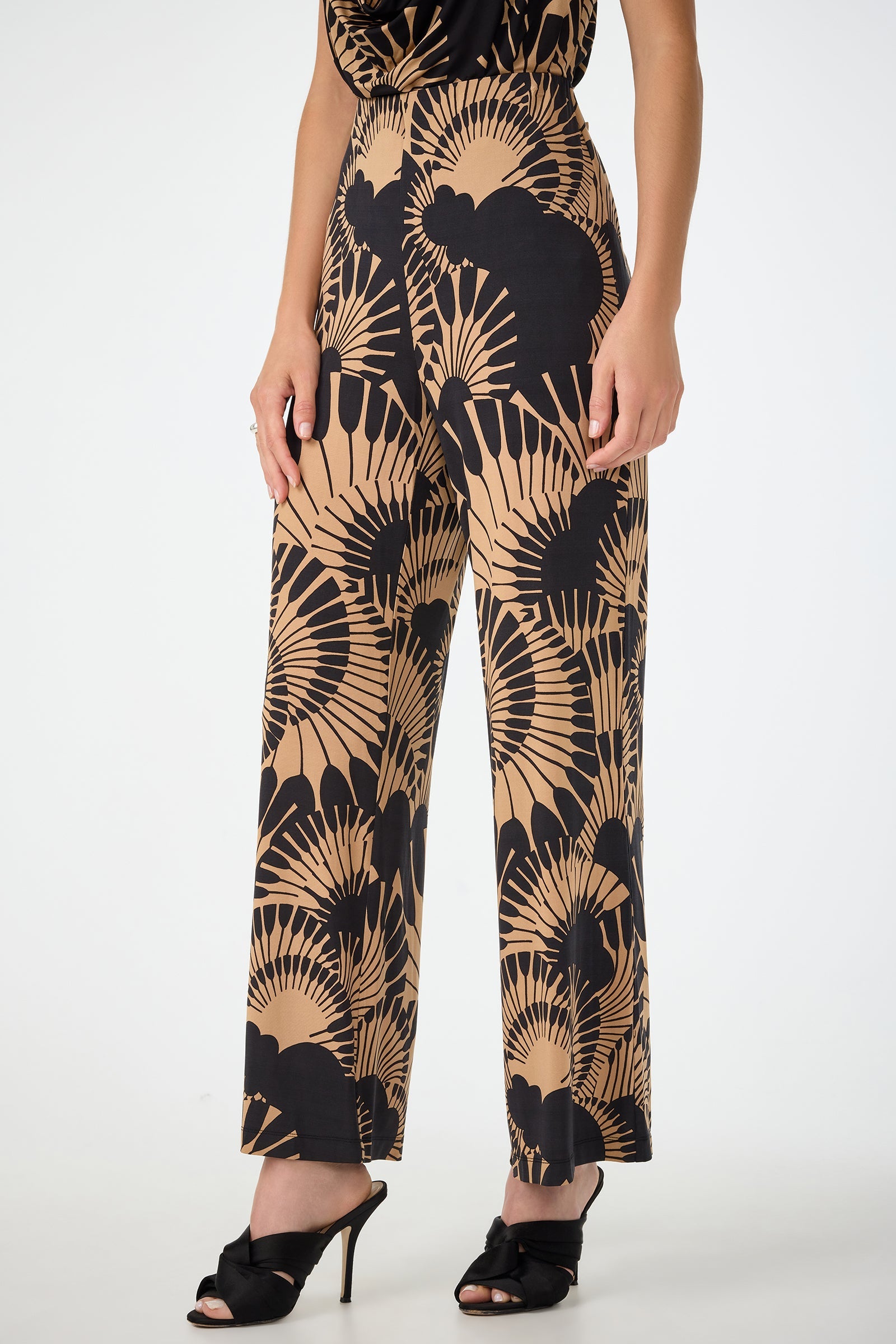 Atoll Wide-Leg Cropped Pant - Juniper Jersey