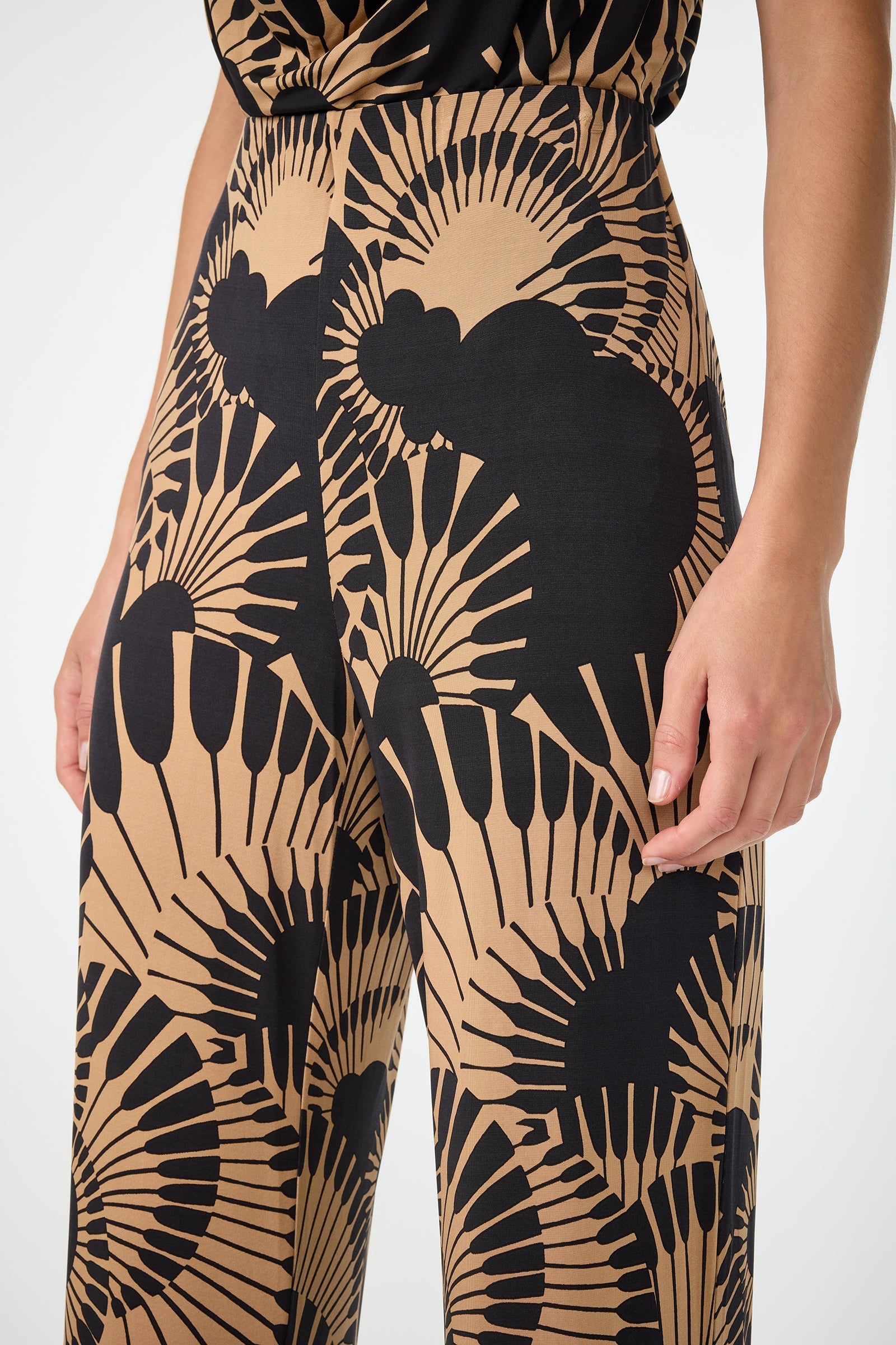 Atoll Wide-Leg Cropped Pant - Juniper Jersey