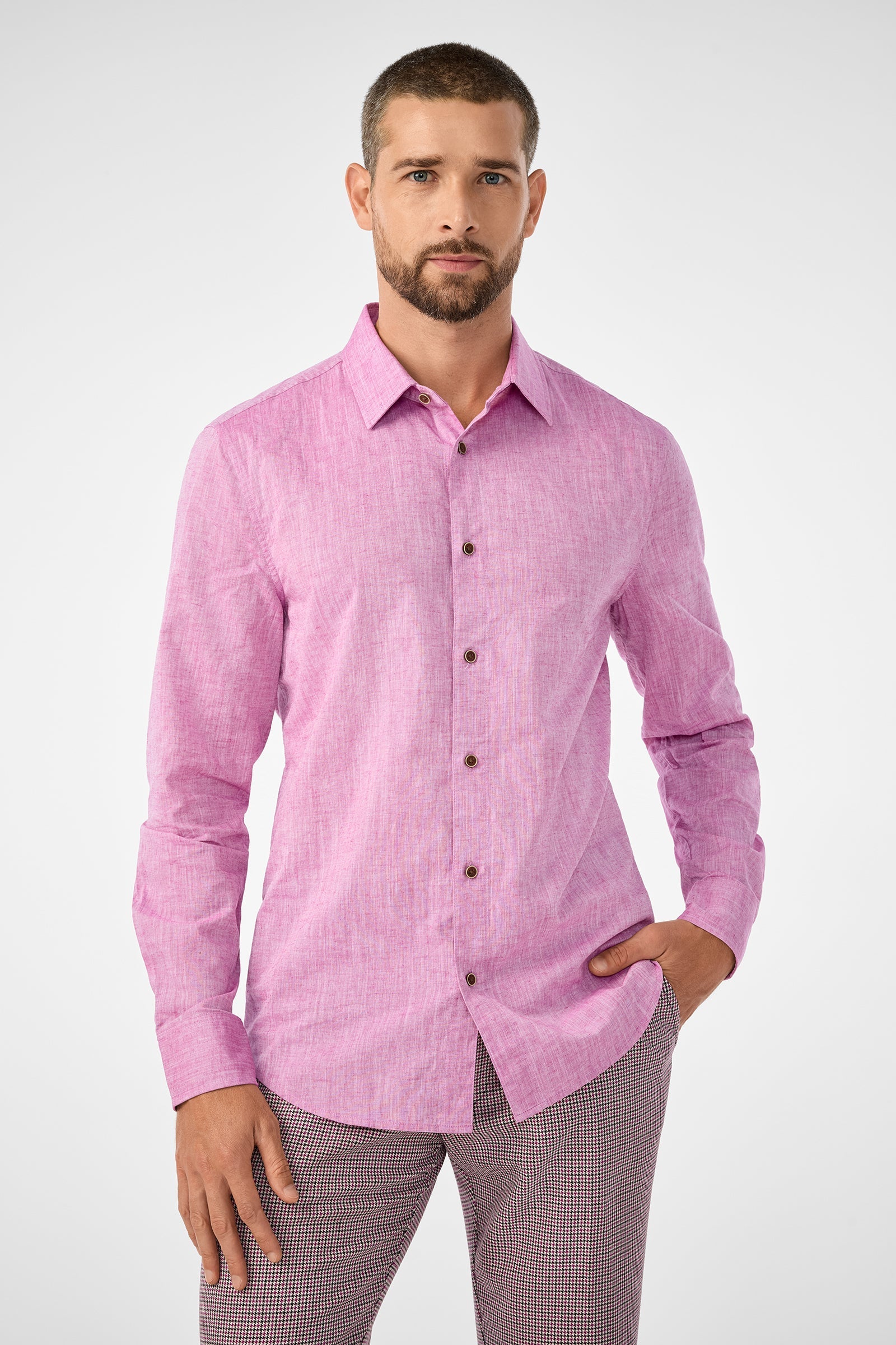 Aaron Slim Fit Long-Sleeve Shirt