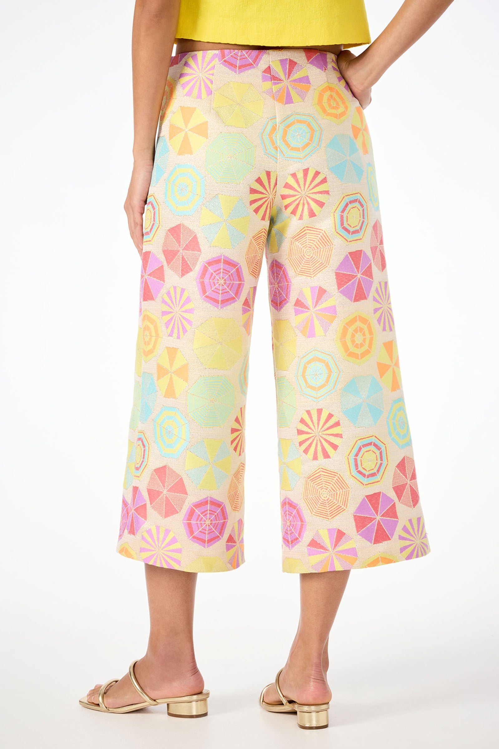 Diona Crop Pant - Parapluie Jacquard