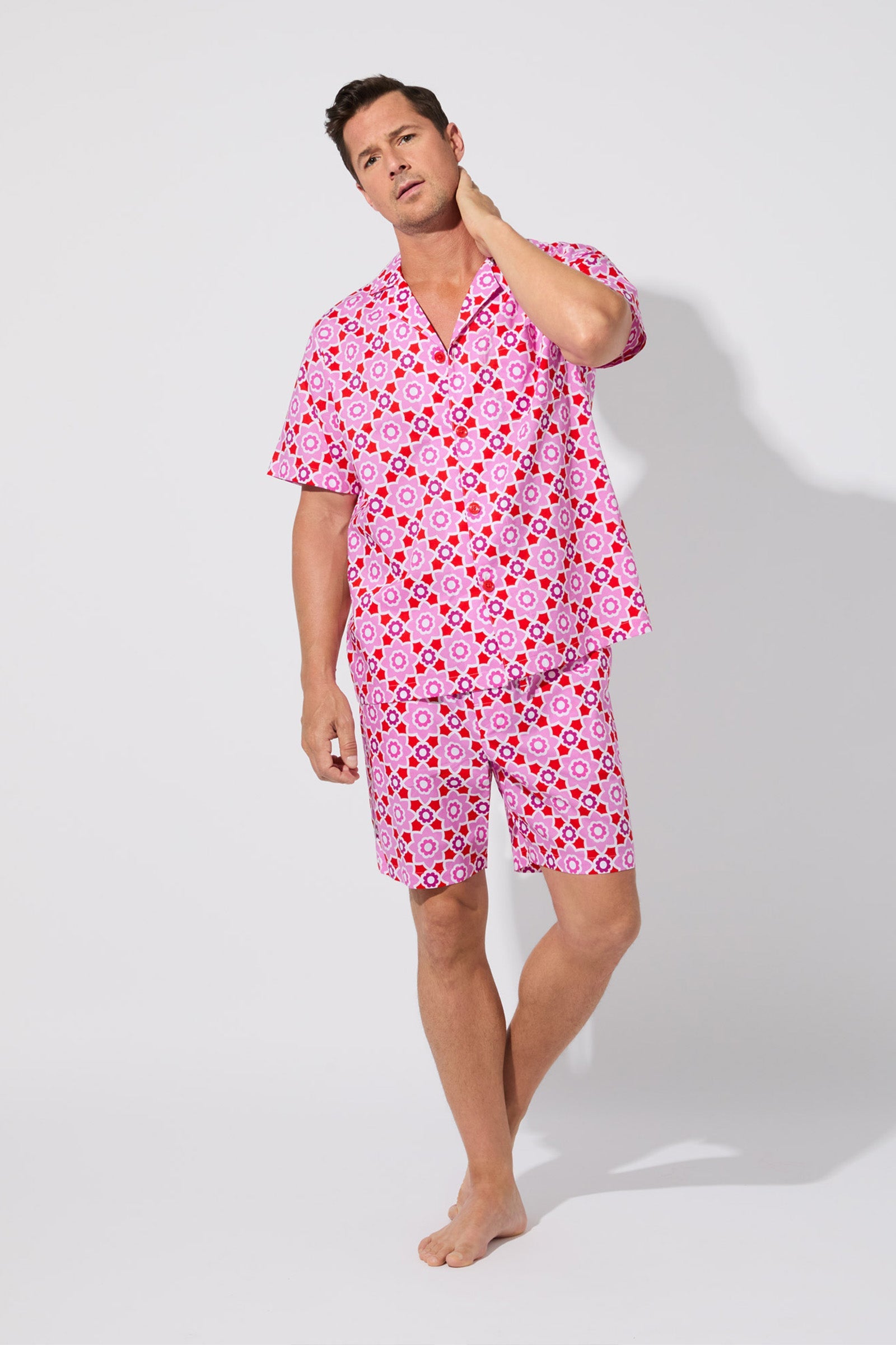 Men's Boxer Pj Set - Mosaic