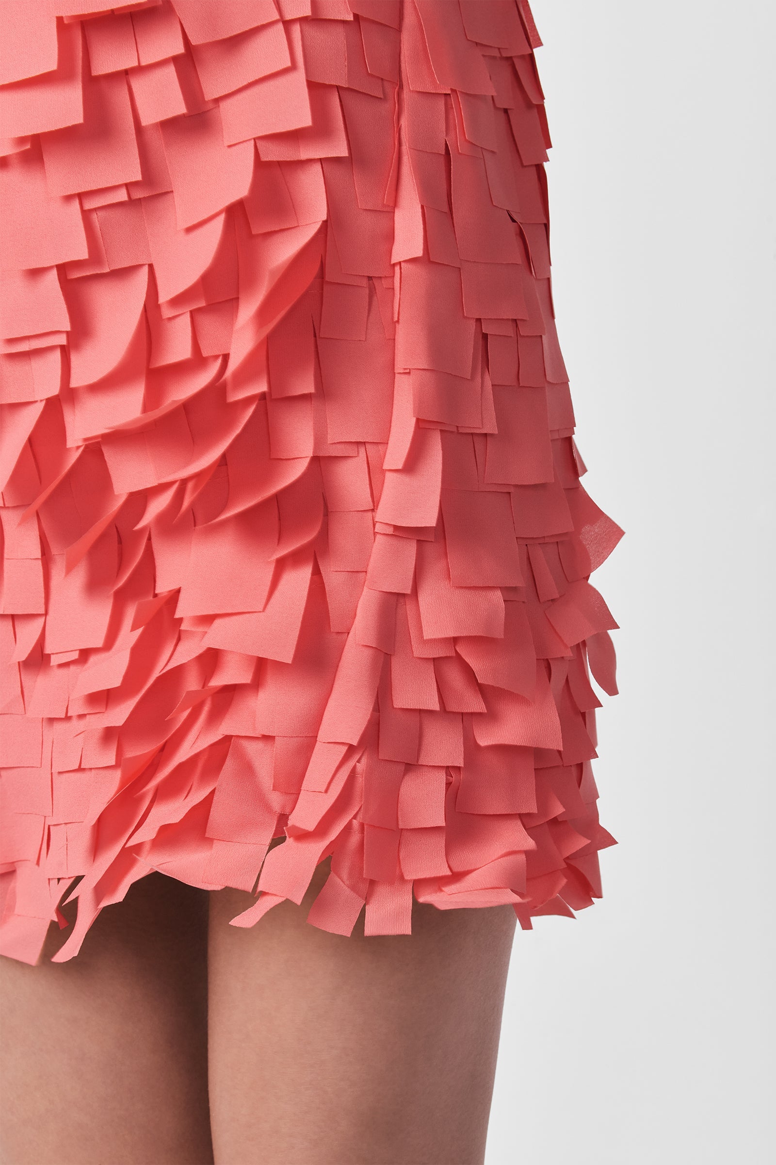 Valdis Sleeveless Shift Dress - Flutter Chiffon