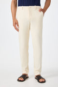 Alex Slim Trouser - Ecru