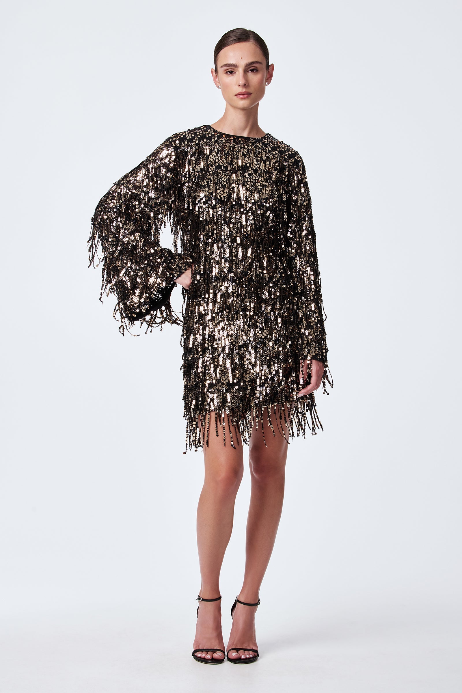 Satine Sequin Fringe Top