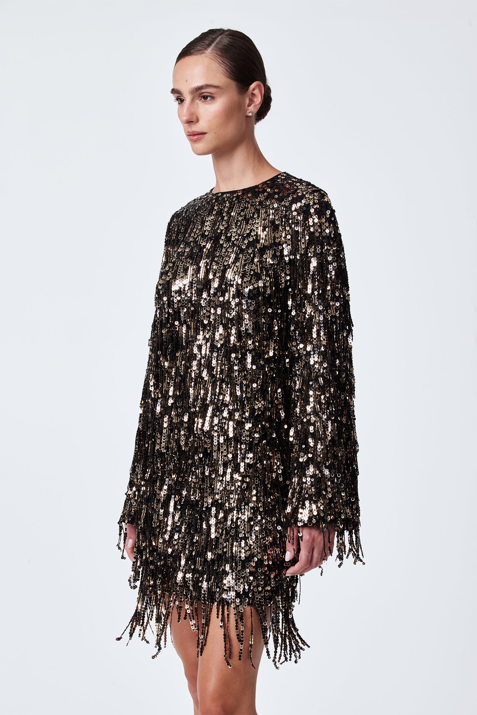 Satine Sequin Fringe Top