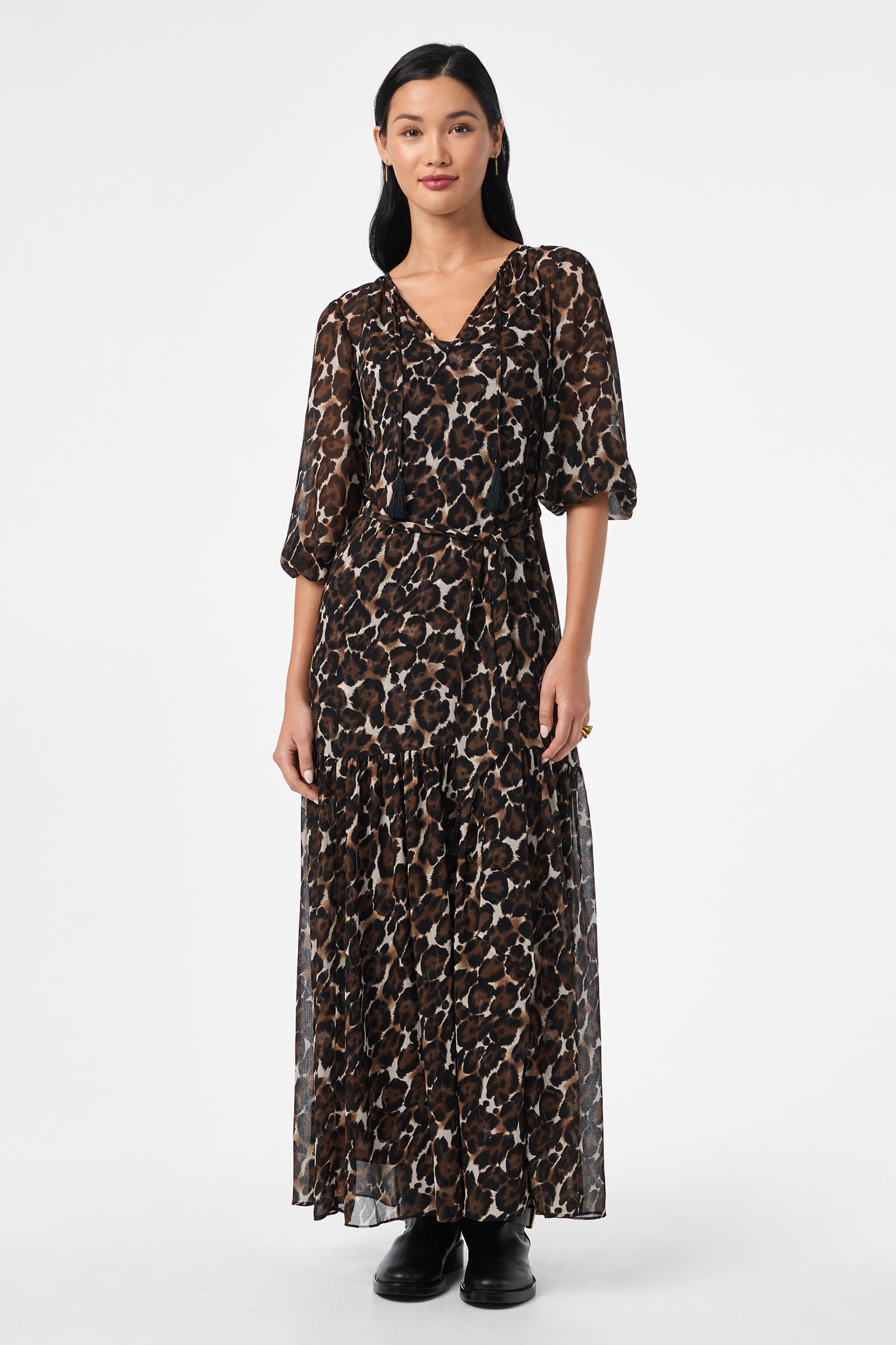 Shalina Tie-Waist Maxi Dress