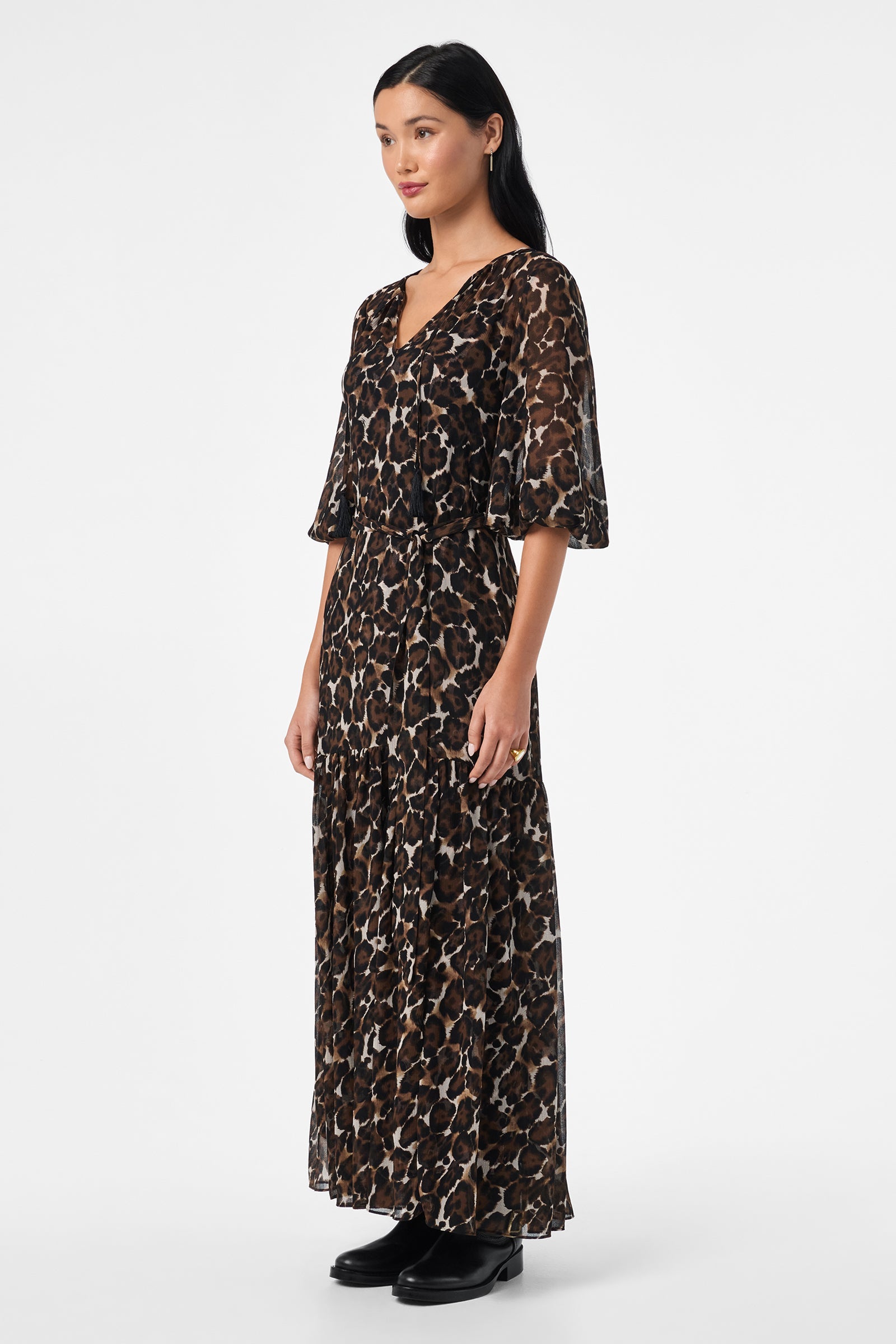 Shalina Tie-Waist Maxi Dress