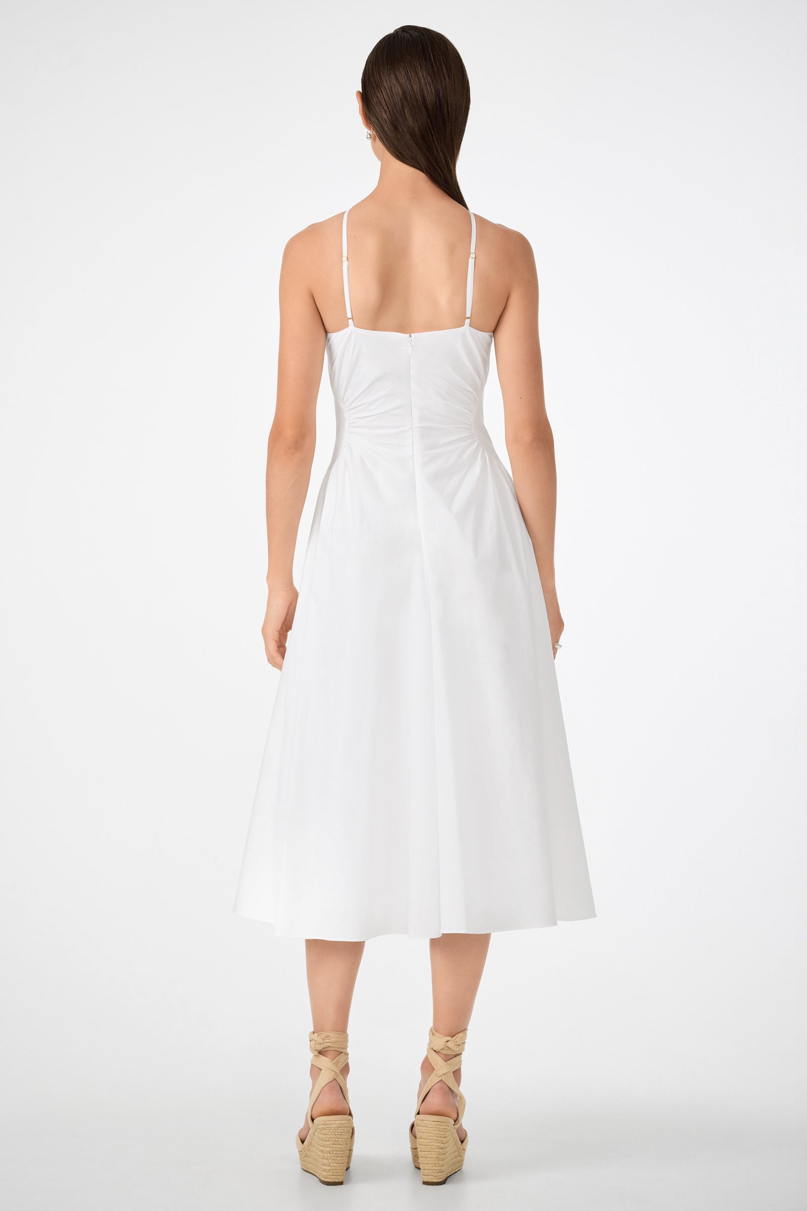 Kata Shirred Waist Midi Dress