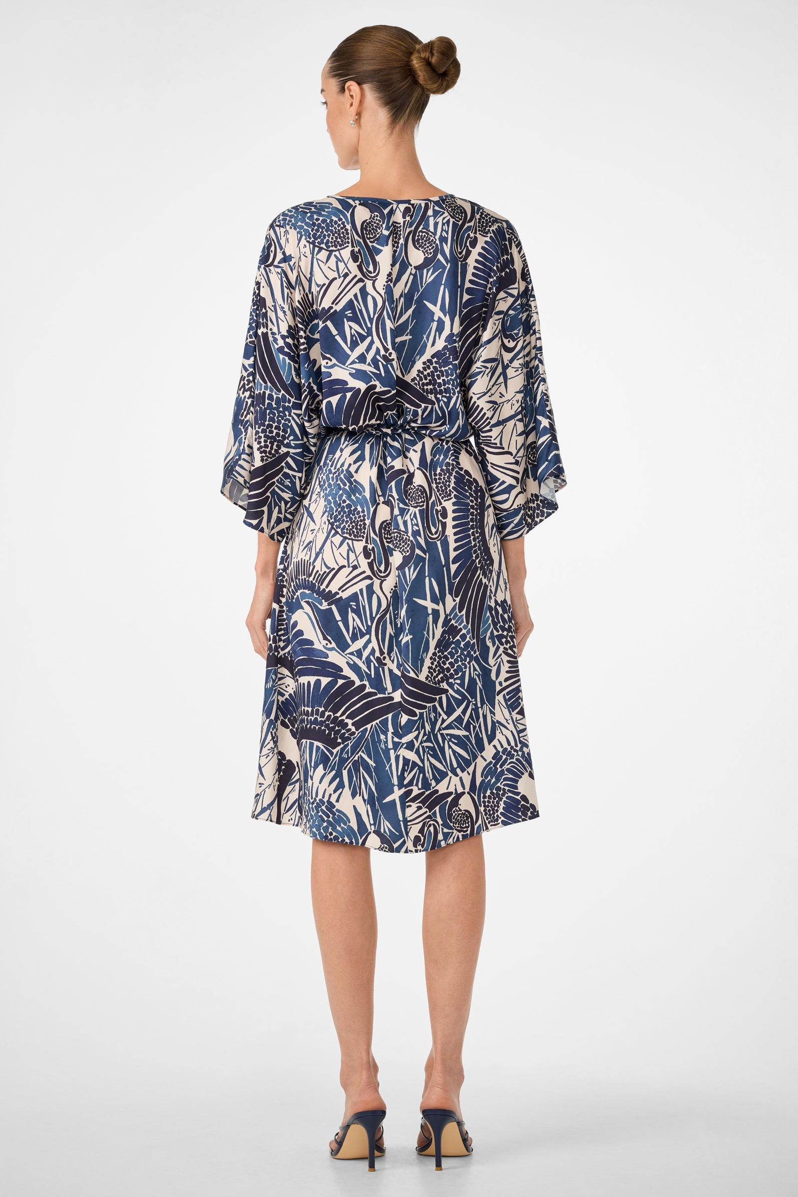 Topspin Short-Sleeve Midi Dress - Tsuru