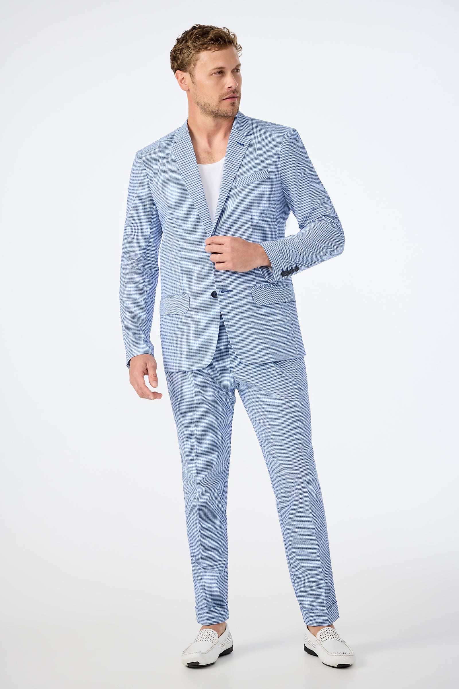 Louie Blazer - Ocean Gingham