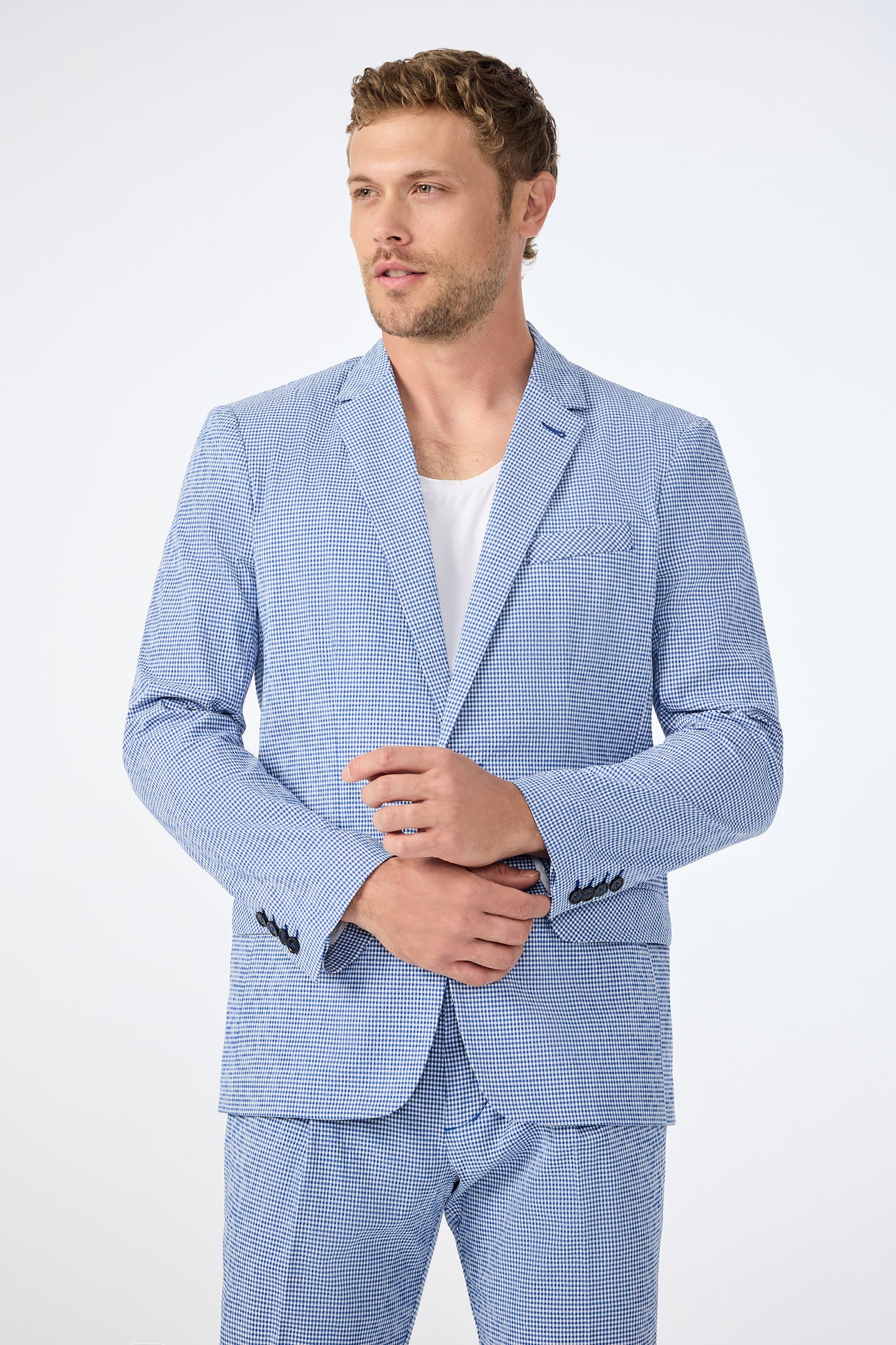 Louie Blazer - Ocean Gingham
