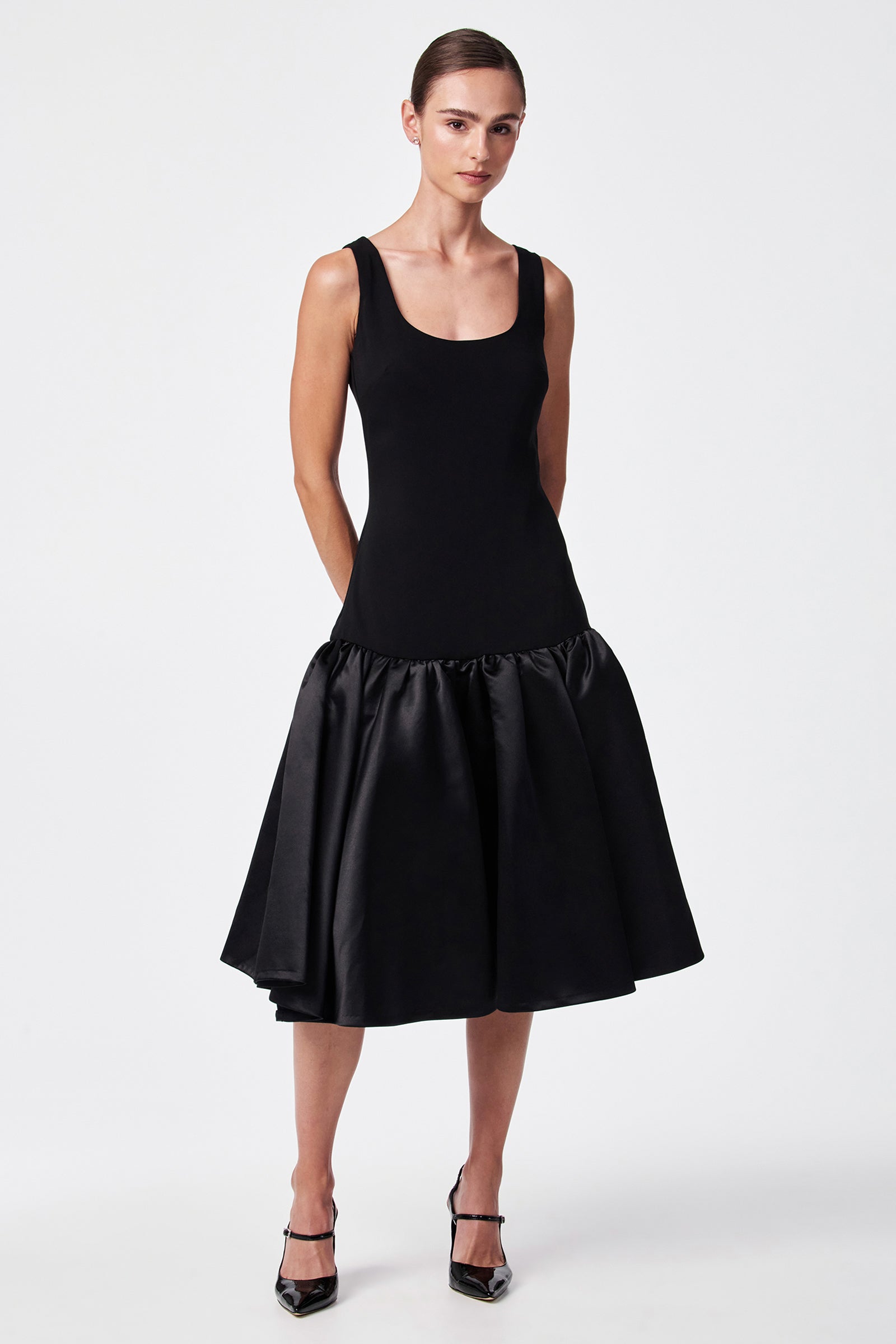 Sina Drop Waist Midi Dress