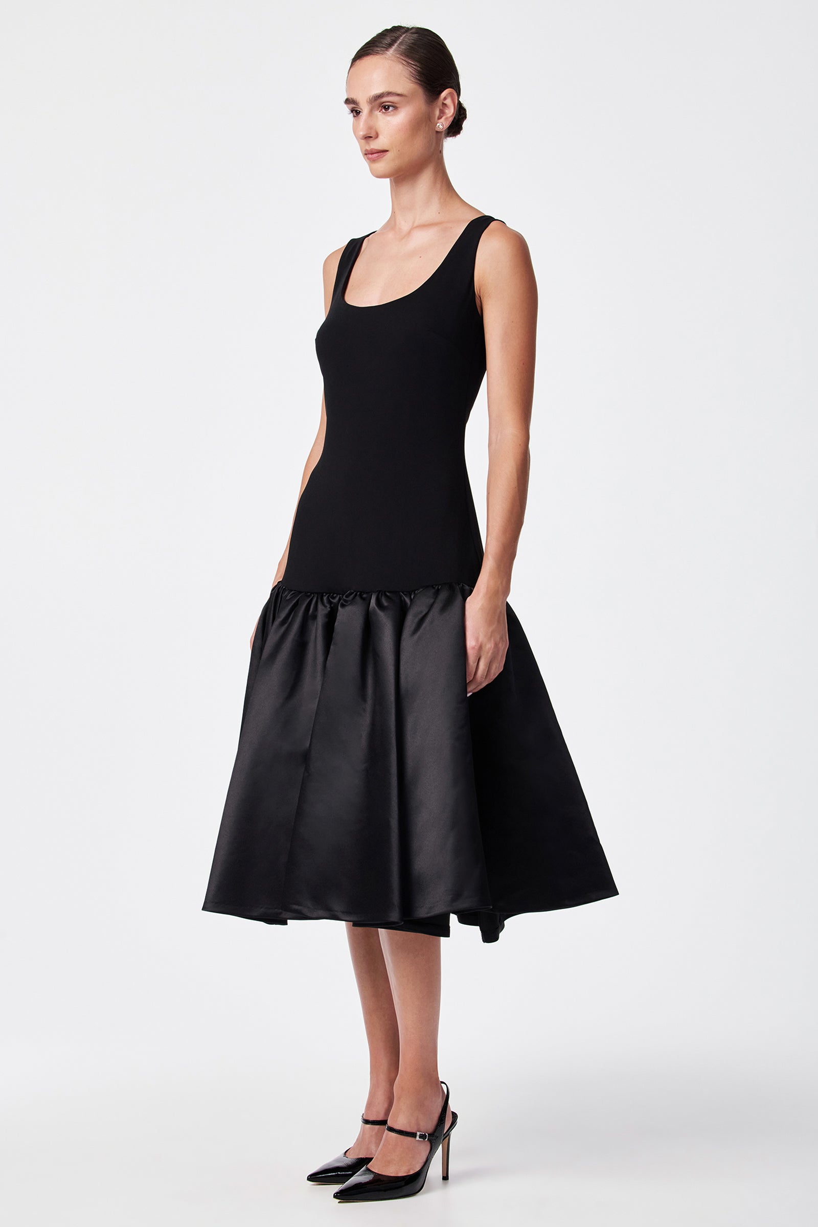 Sina Drop Waist Midi Dress