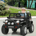 Kids Ride On Jeep Car 12V Battery Powered Electric Riding Toy Truck With Remote Control Lights Amp Music