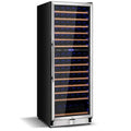 154 Bottle Dual Zone Wine Cooler Refrigerator Wine Cellar Freestanding Or Built In Wine Fridge