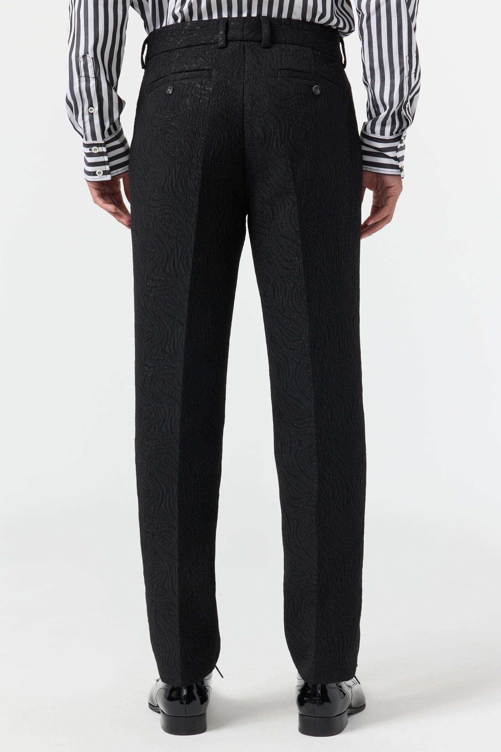 Clyde Slim Trouser - Metallic Groove