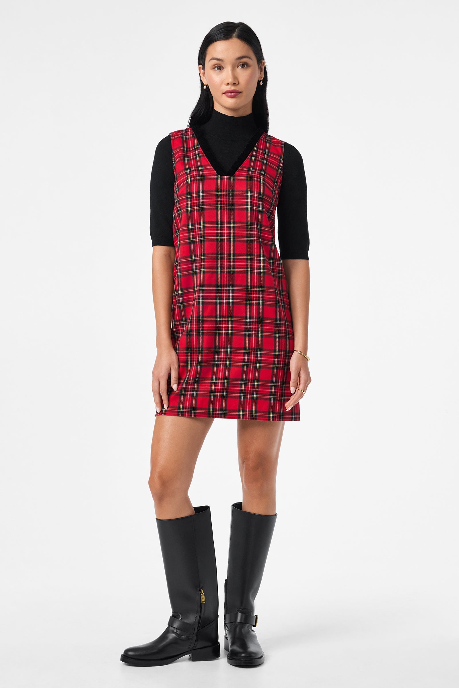 Revah Tartan Mini Dress