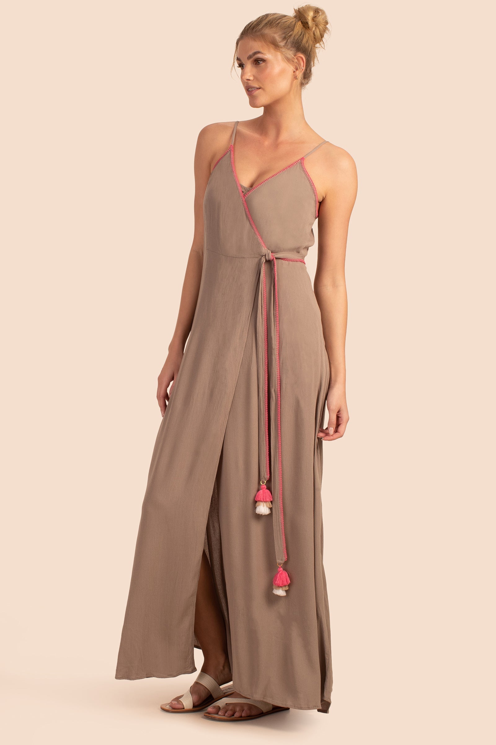 Brittany Maxi Wrap Dress