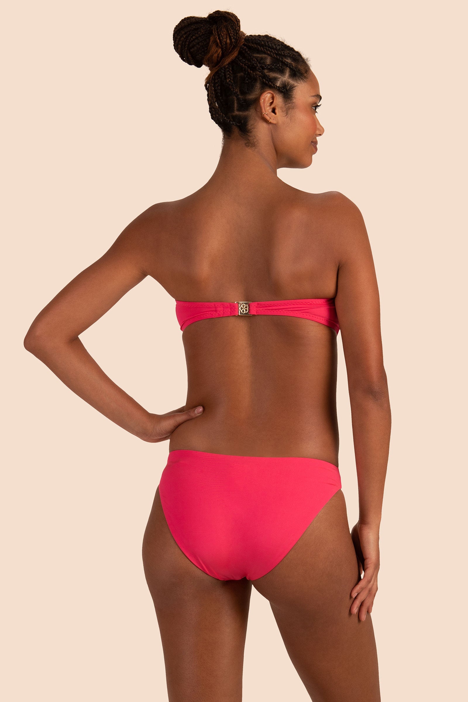 Monaco Solids Twist Bandeau Top