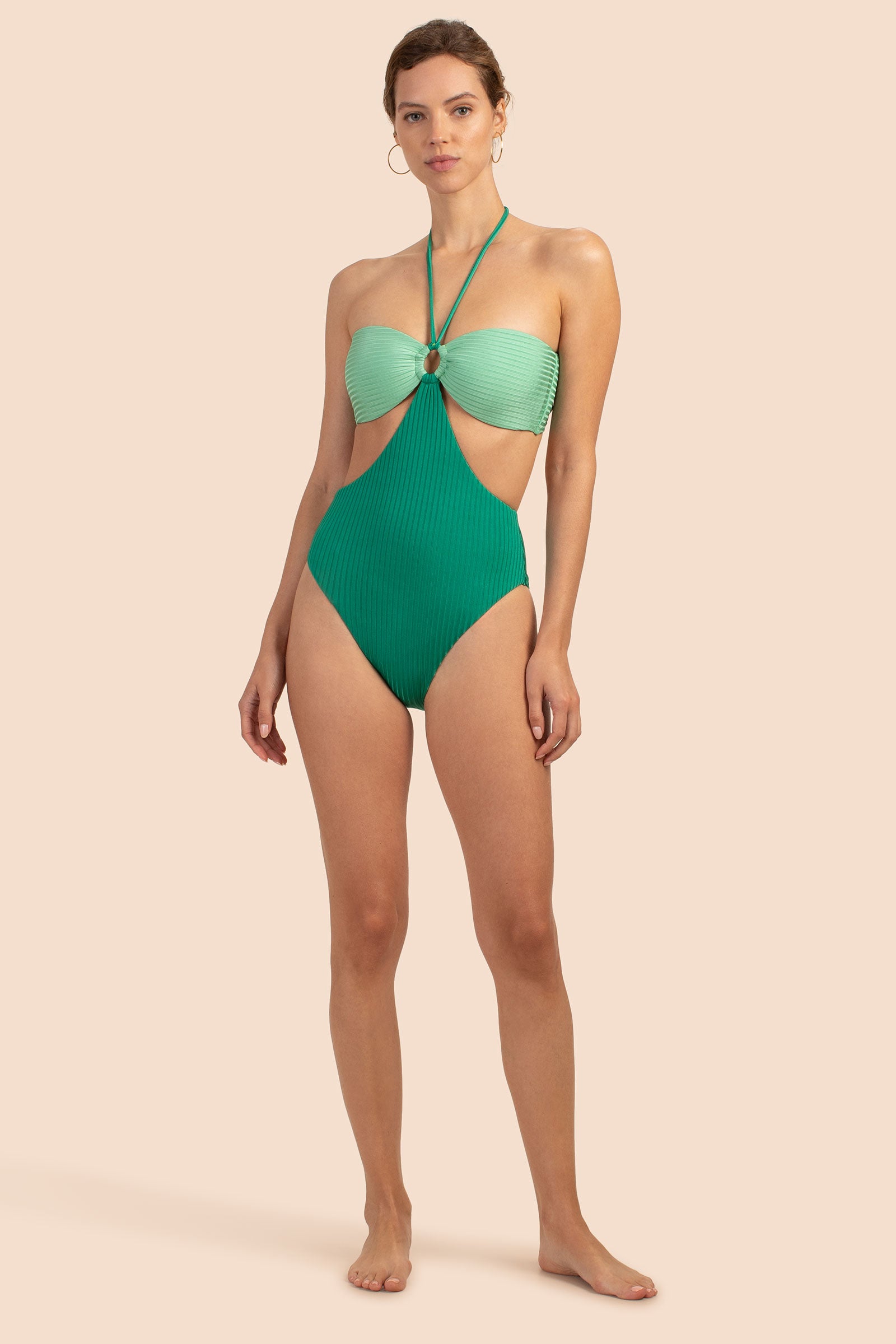 Olympia Rib Bandeau Maillot