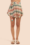 Mirage Crochet Belted Skirt