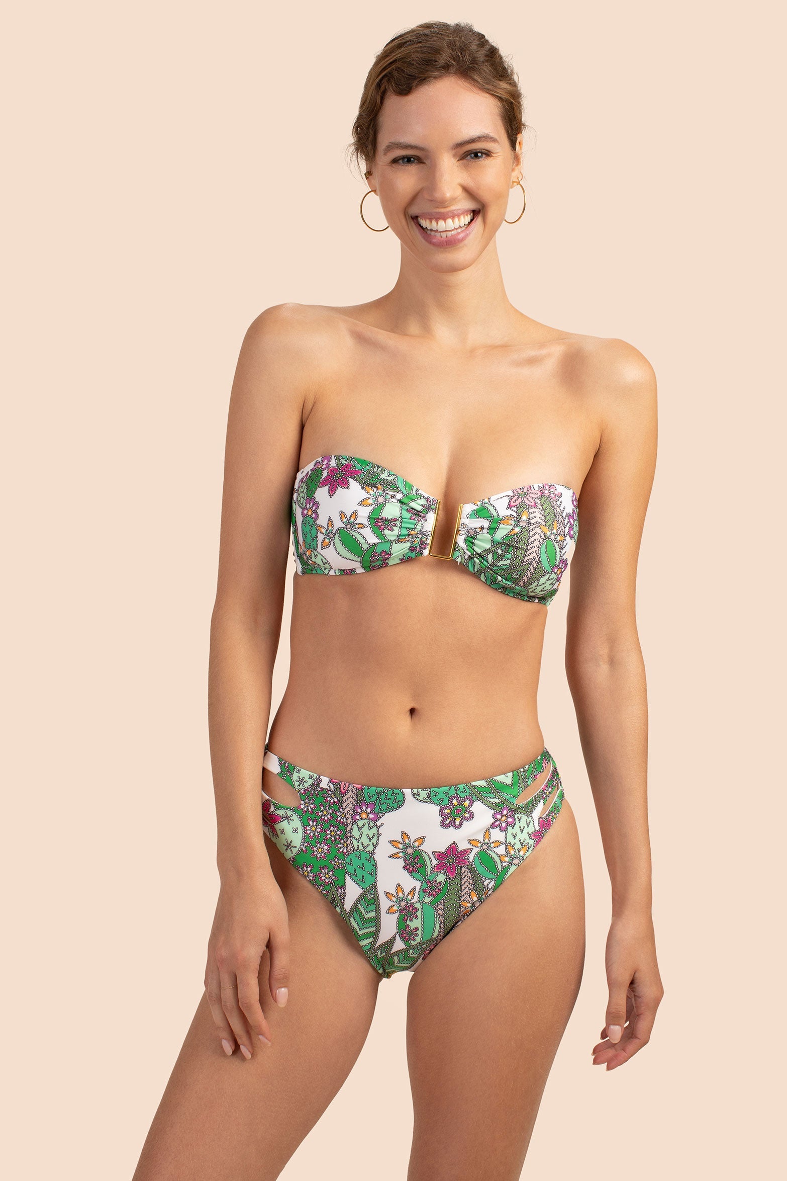 Cacti Molded Bandeau Top