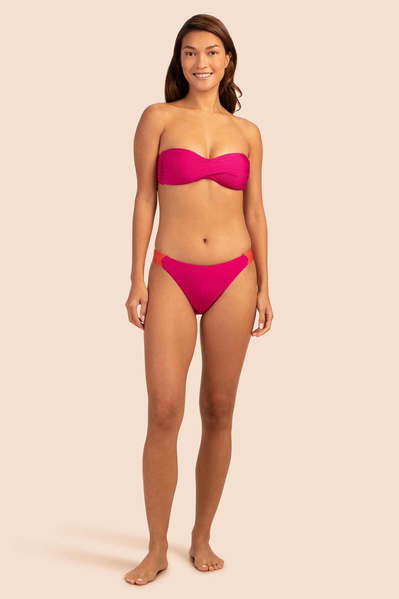 Women's Olympia Rib Low Rise French Cut Swim Bottom