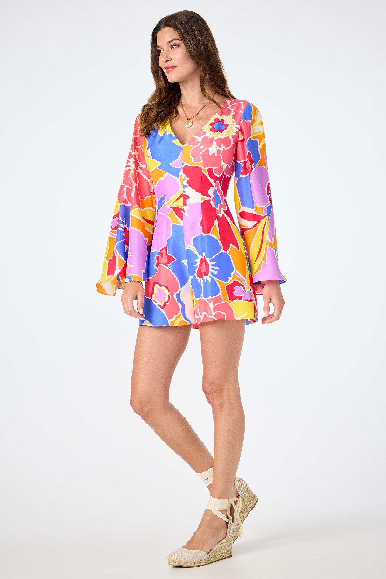 Miera V-Neck Romper - Soie Paradis