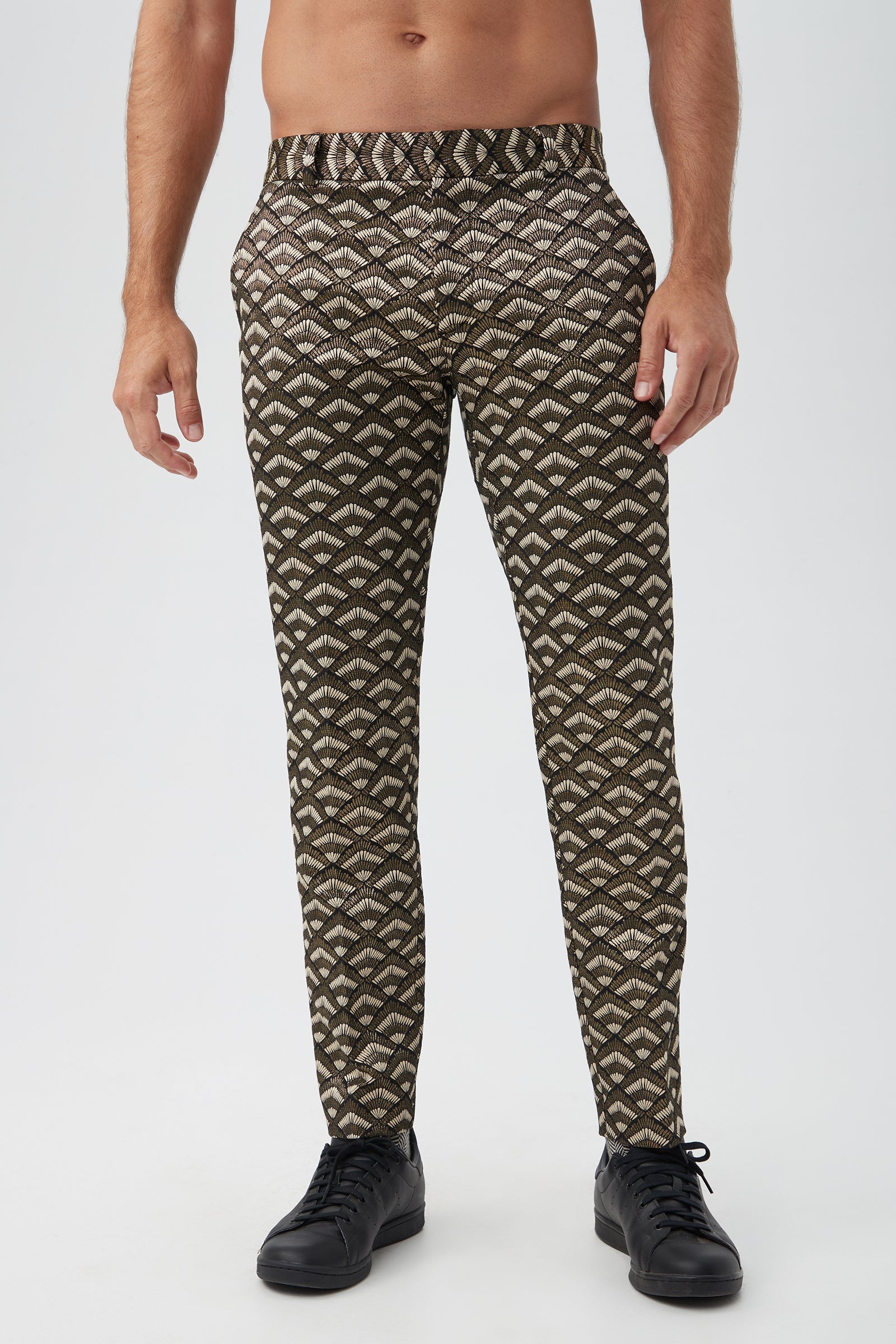 Clyde Sensu Jacquard Slim Trousers