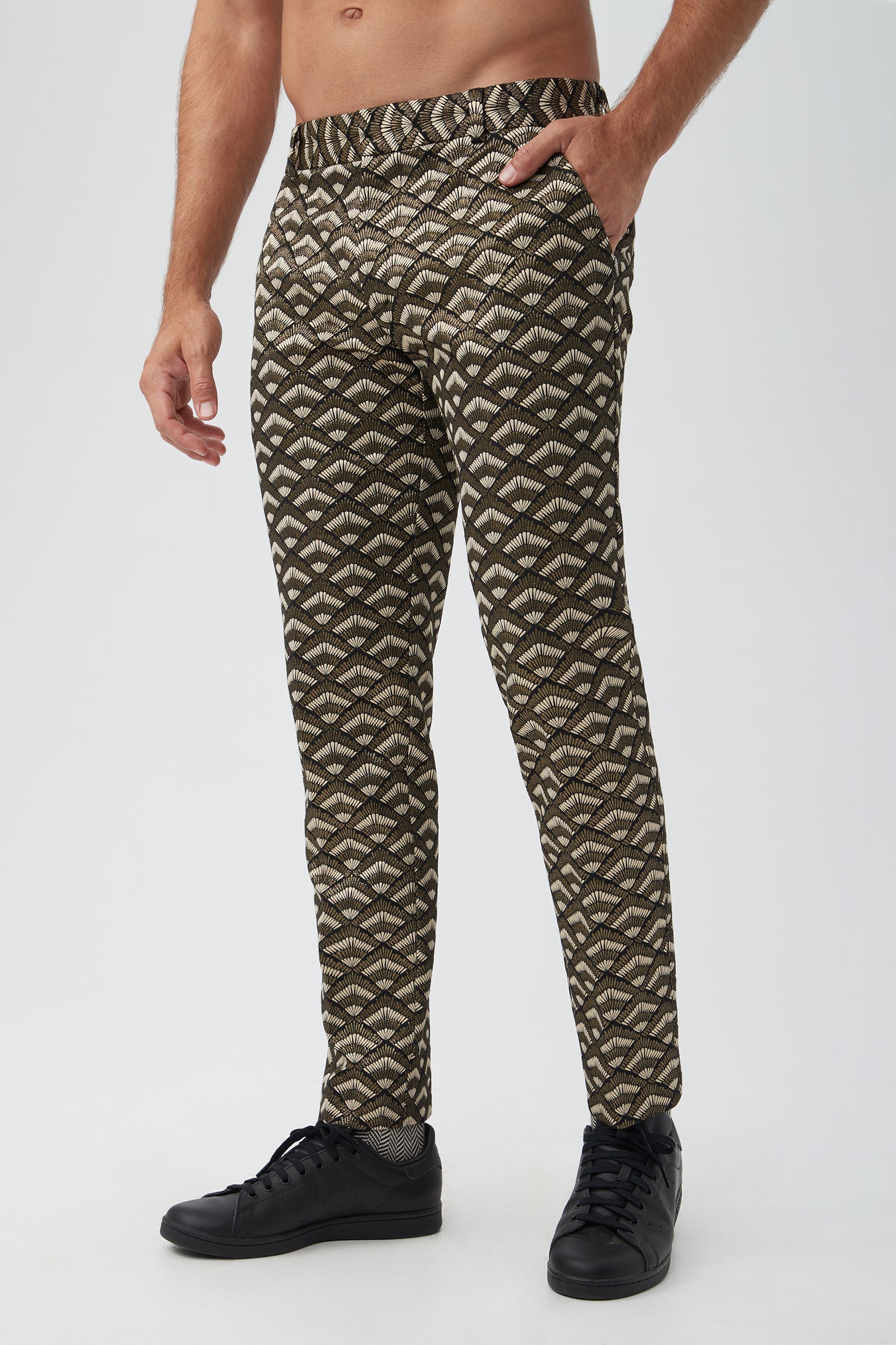Clyde Sensu Jacquard Slim Trousers