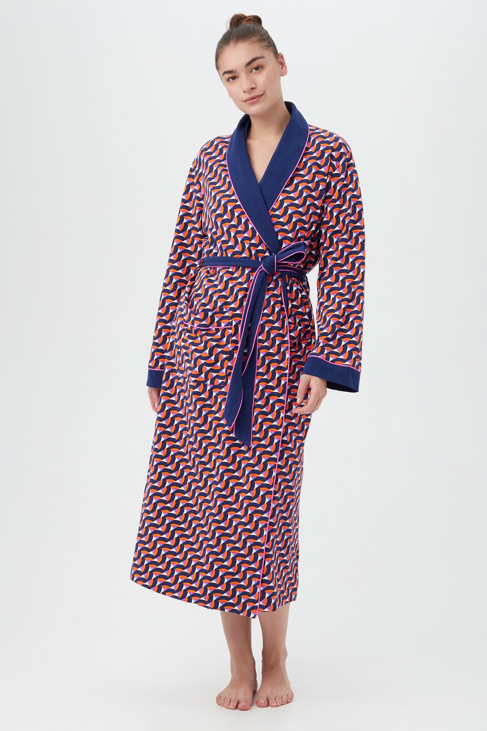 Geo Rainbow Robe De Chambre