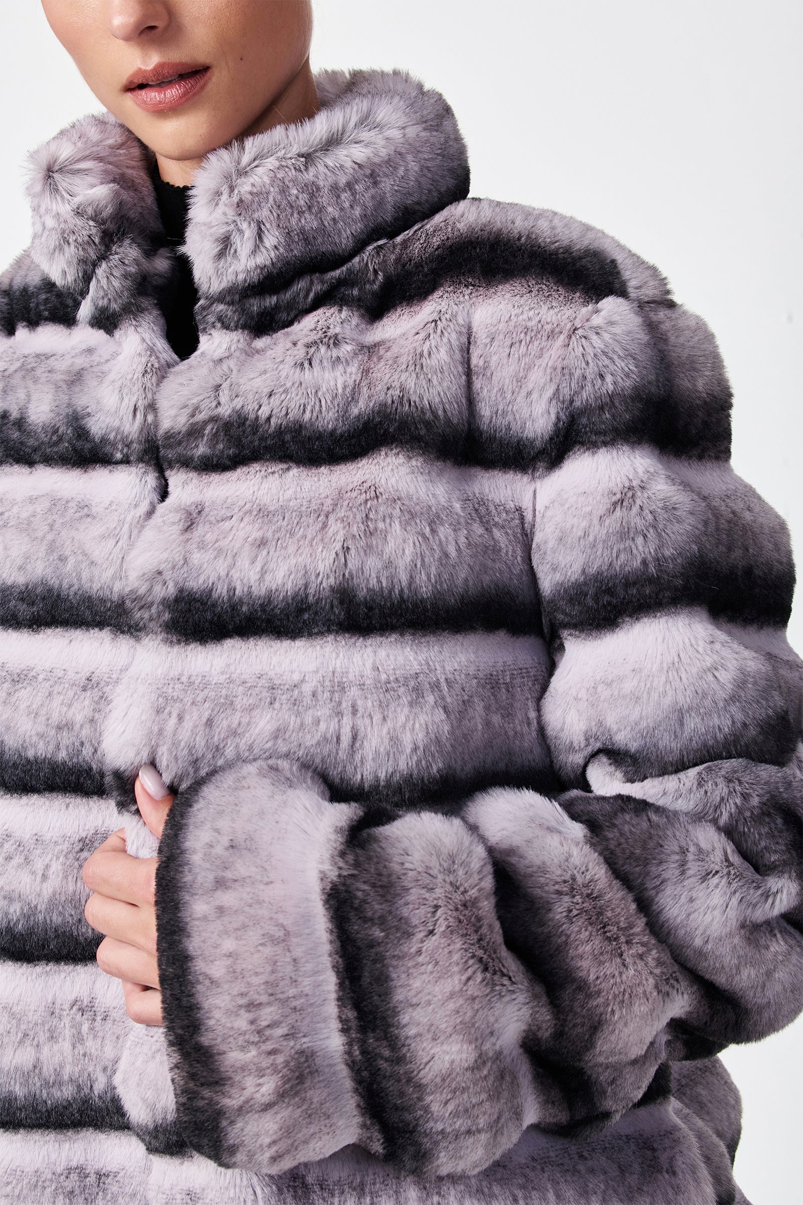Mikel 2 Faux Fur Mid-Length Coat
