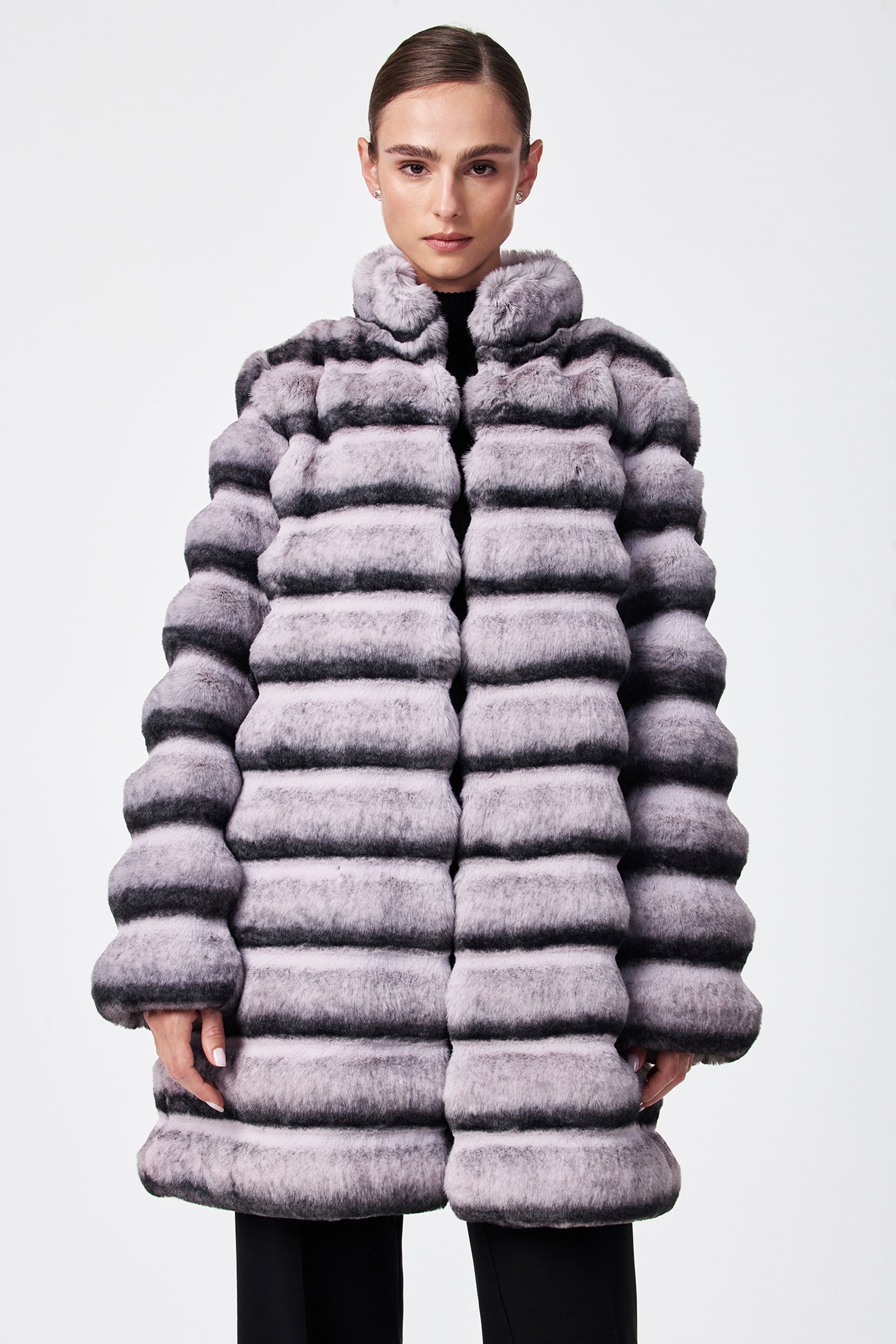 Mikel 2 Faux Fur Mid-Length Coat