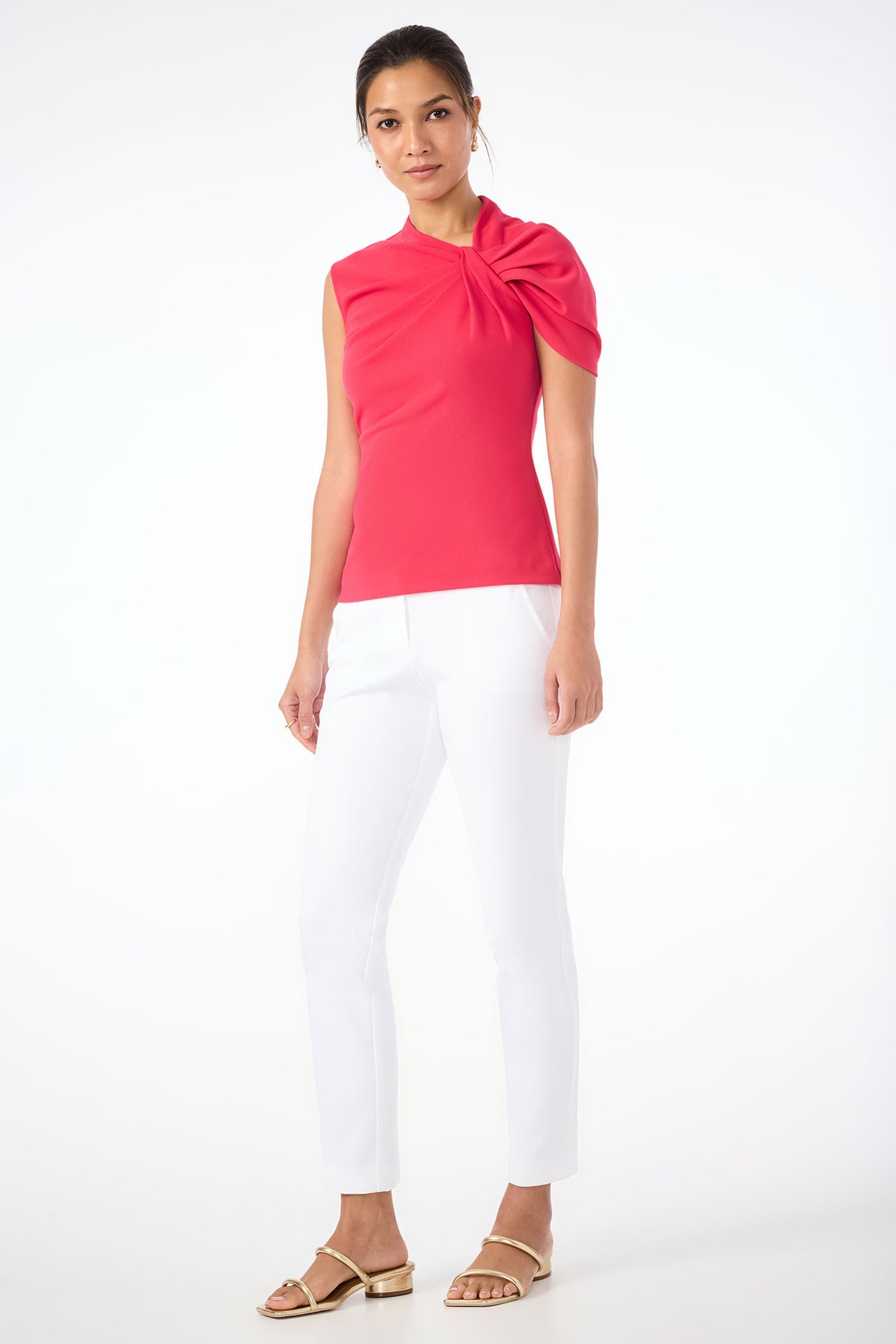 Keshi Short-Sleeve Twist Top