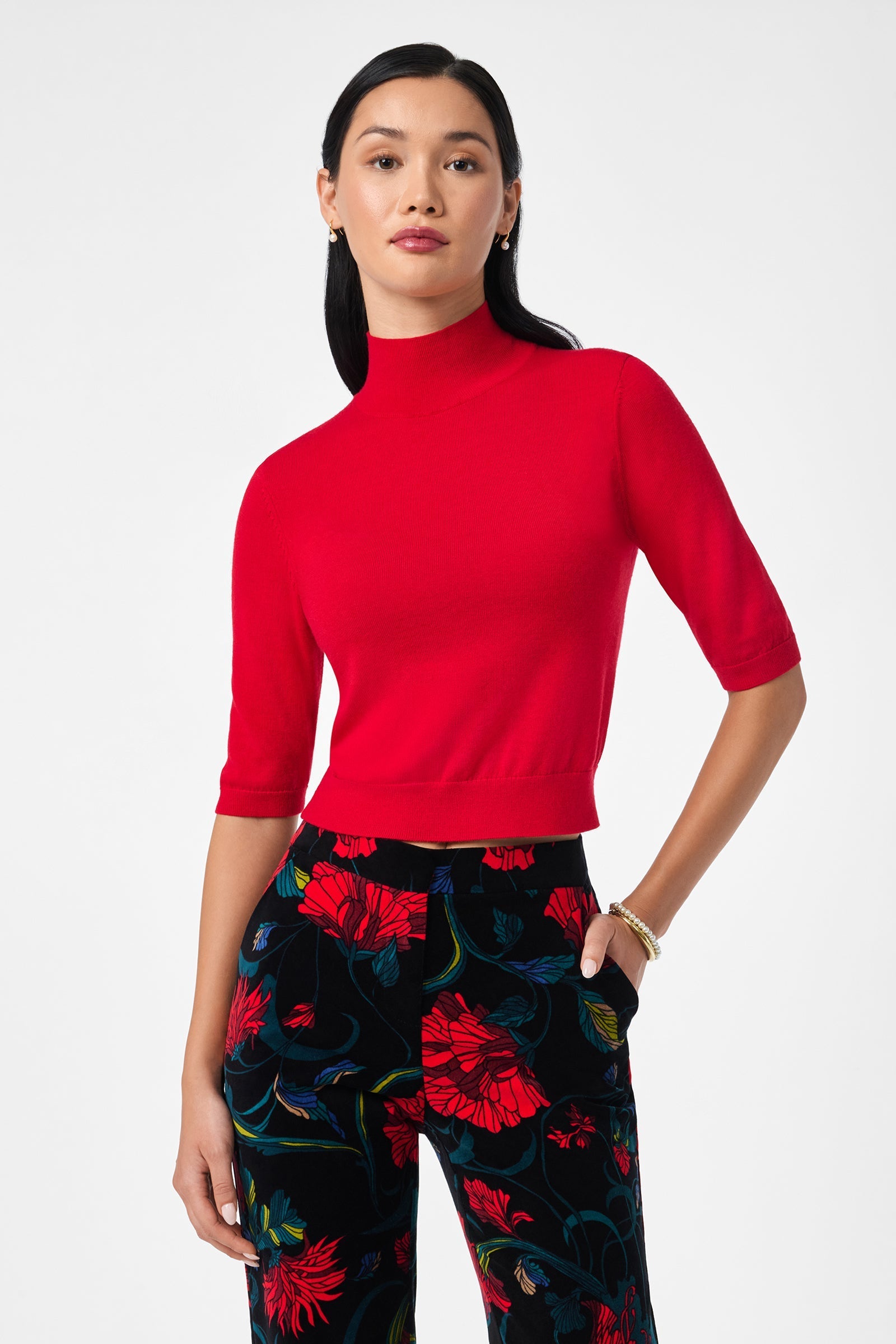 Mali Mock Neck Pullover