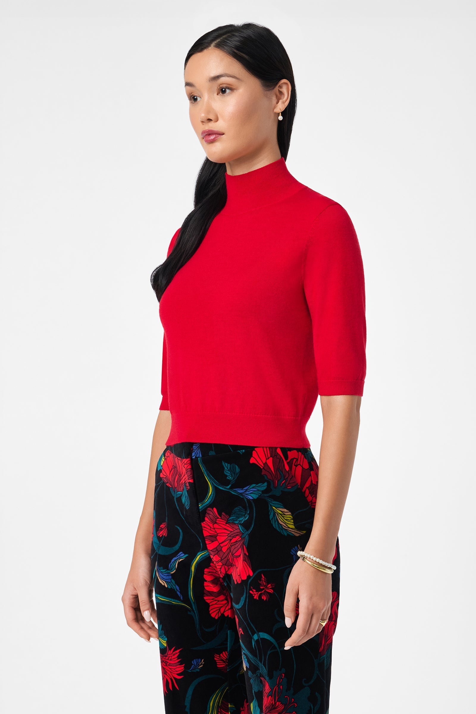 Mali Mock Neck Pullover