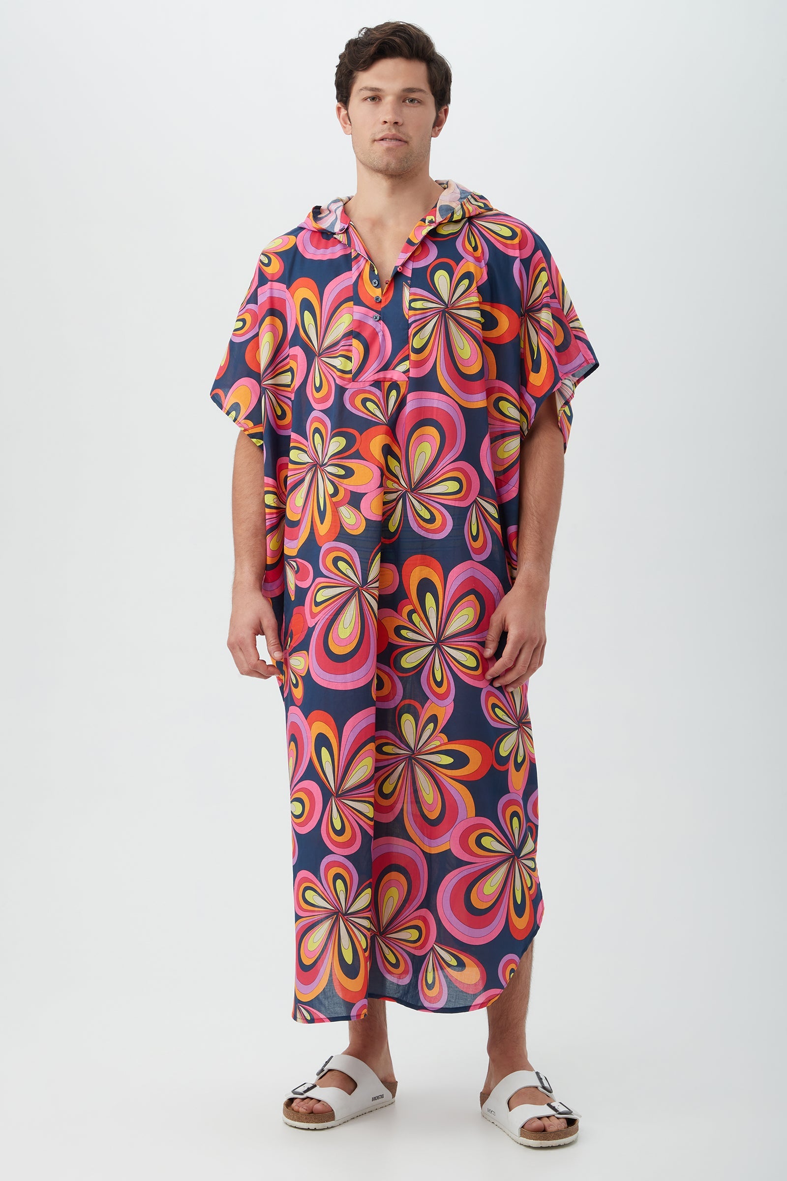 Hurley 2 Caftan - Boca Blooms Cotton Voile