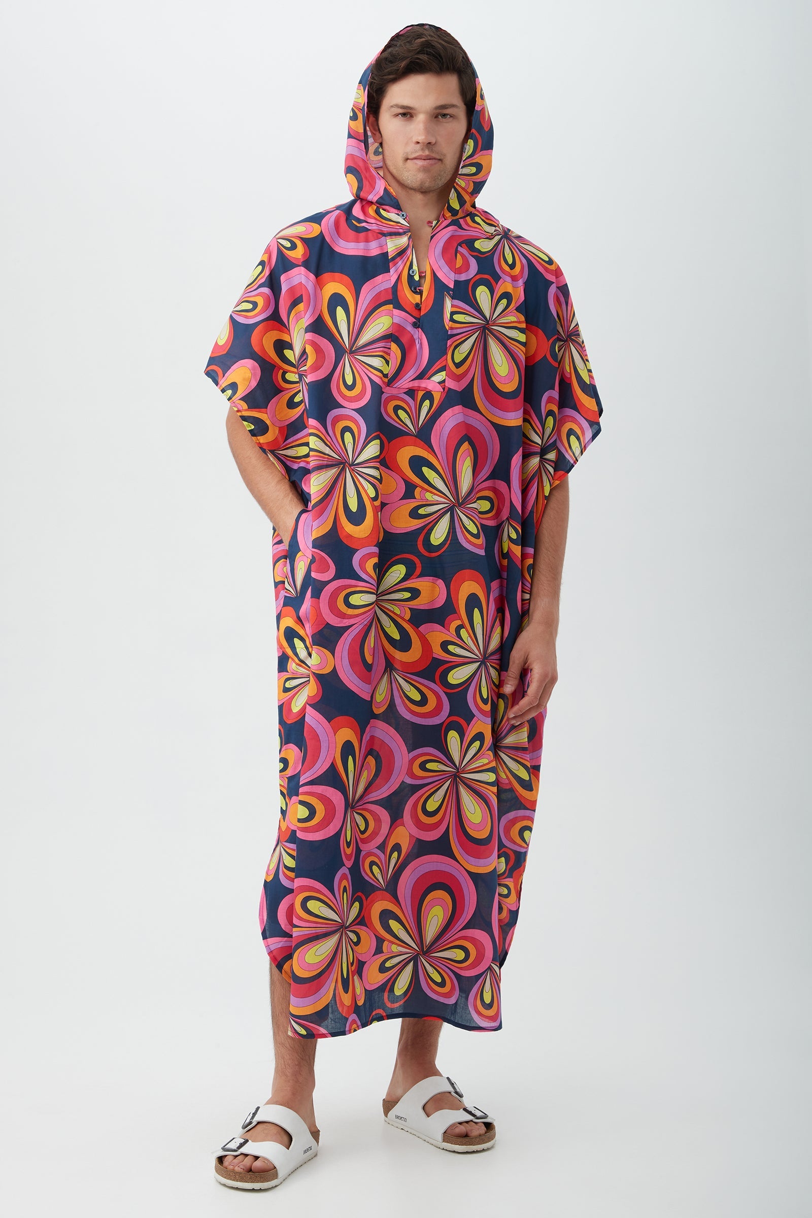 Hurley 2 Caftan - Boca Blooms Cotton Voile