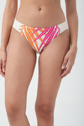 Women's Sheer Tropics Shirred Hipster Swim Bottom