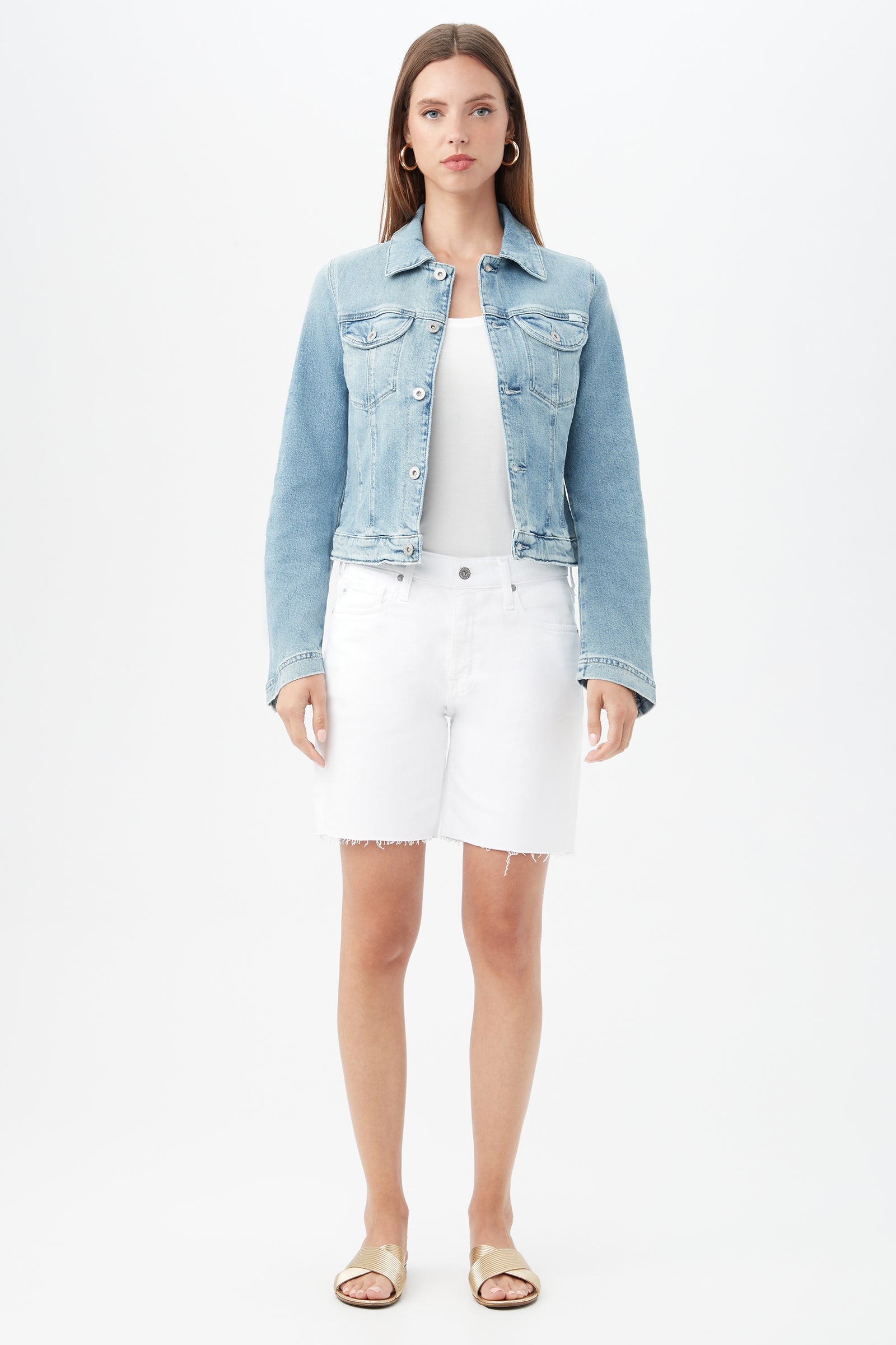 AG Women's Alamo Light Blue Denim Jacket