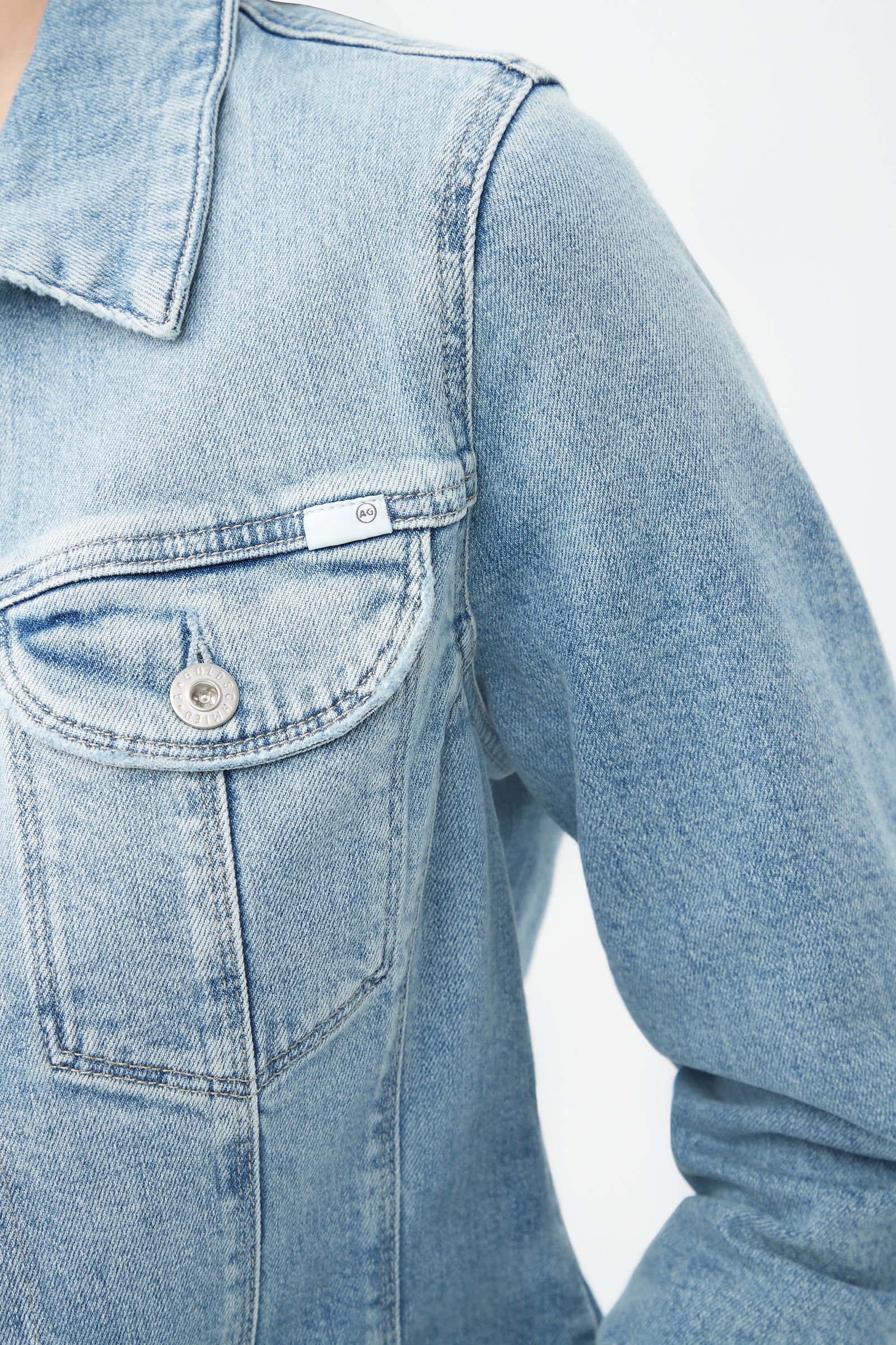 AG Women's Alamo Light Blue Denim Jacket