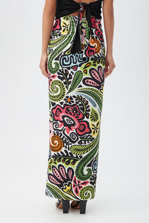 Alodia Tie-Front Maxi Skirt - Cheeky Tiki